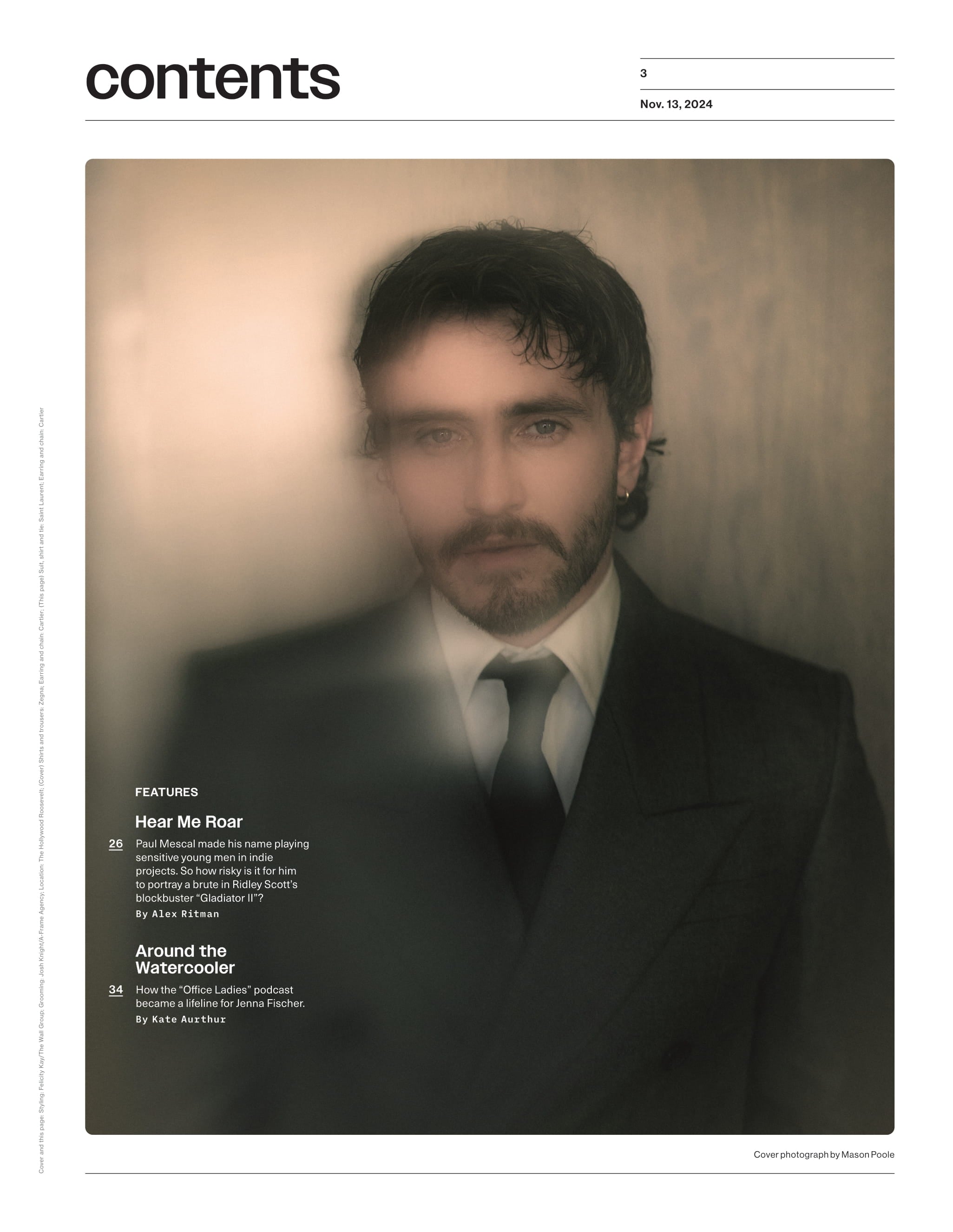Variety - 24.11.13 Edition: Paul Mescal Unleashes Hell In Ridley Scott's Blockbuster Gladiator II, Hollywood Braces For Another Trump Term & Jenna Fischer How Office Ladies Podcast Became A Lifeline
