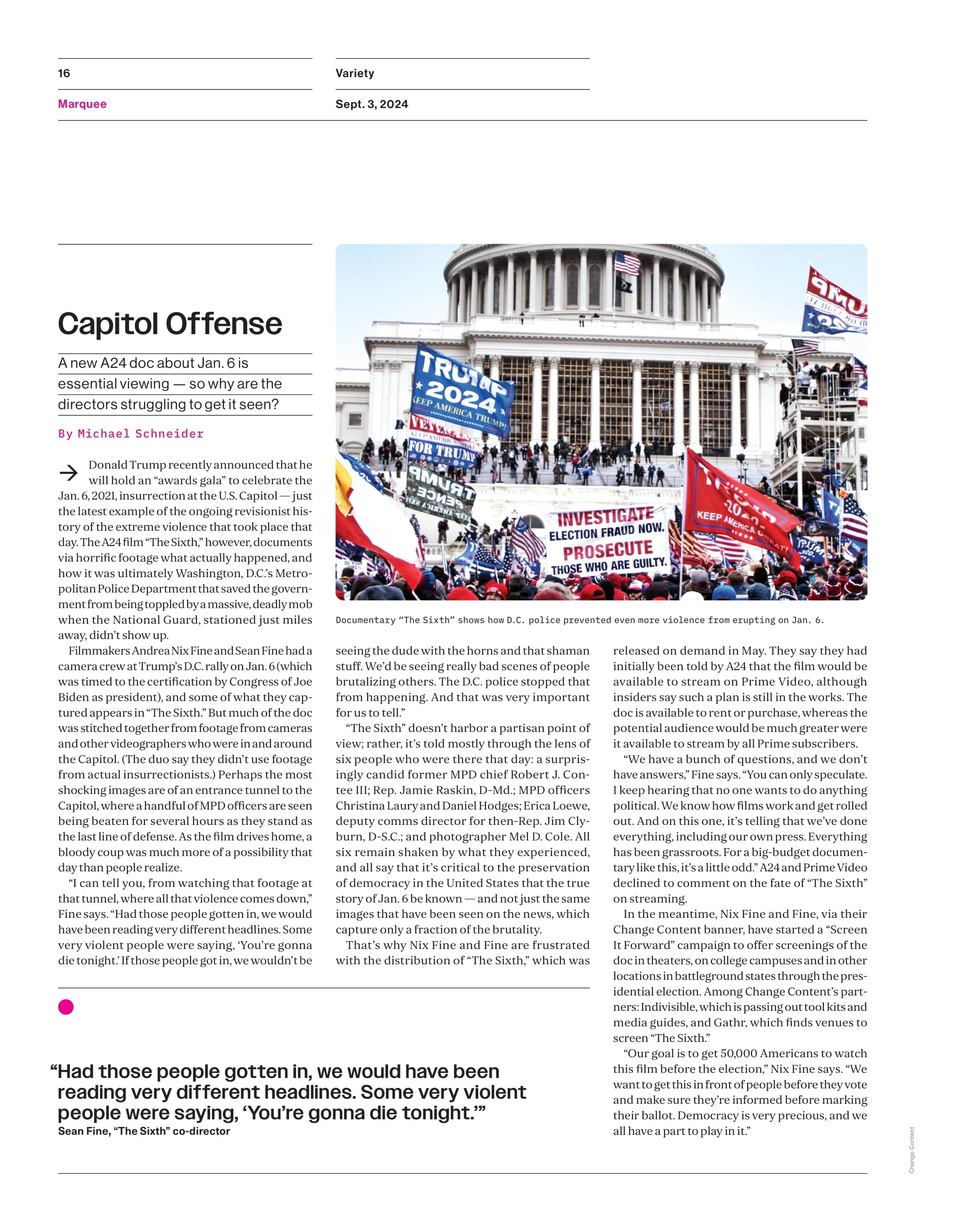 Variety - 24.09.03 Edition: The Demi-ssance! Demi Moore In Horror Film The Substance & What It's Actually Like Aging In Hollywood, Isabella Rossellini Shines In Conclave, Ben Stiller Is Back & More!