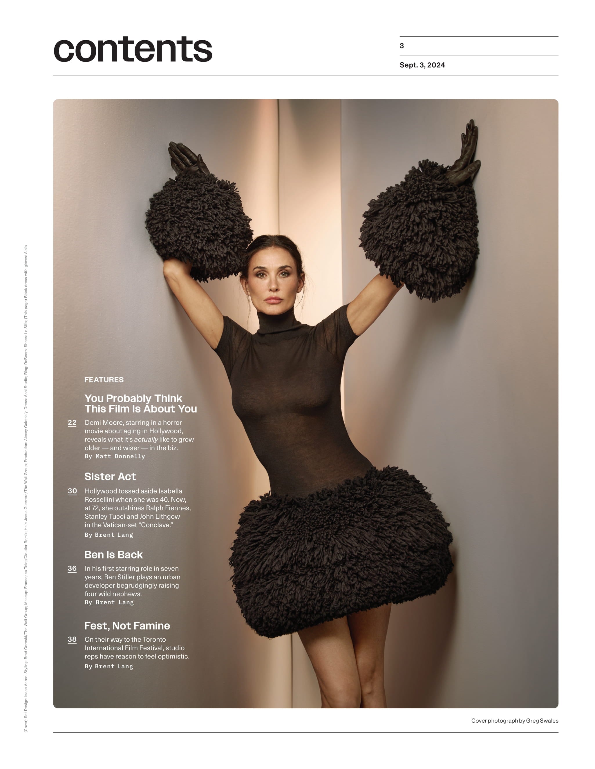 Variety - 24.09.03 Edition: The Demi-ssance! Demi Moore In Horror Film The Substance & What It's Actually Like Aging In Hollywood, Isabella Rossellini Shines In Conclave, Ben Stiller Is Back & More!