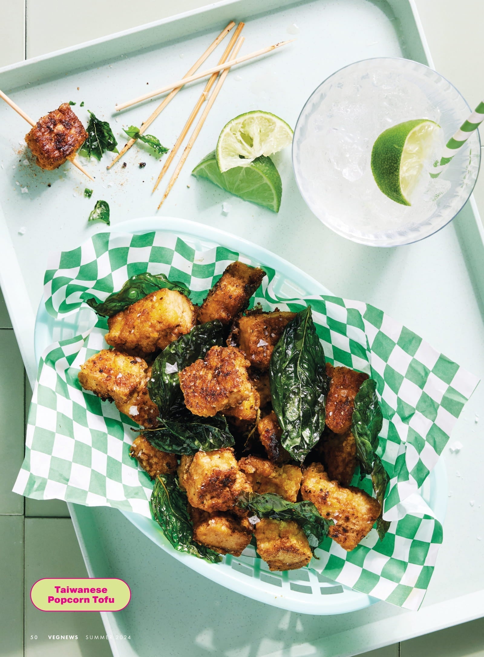 VegNews - Summer 2024: 20 Summer Recipes, Korean BBQ Nachos, Taiwanese Popcorn Tofu, A To Z Guide To Vegan Ice Cream, AI & Vegan Food, Vegan Weddings, Zero-Waste Skincare, New Cookbooks & More!