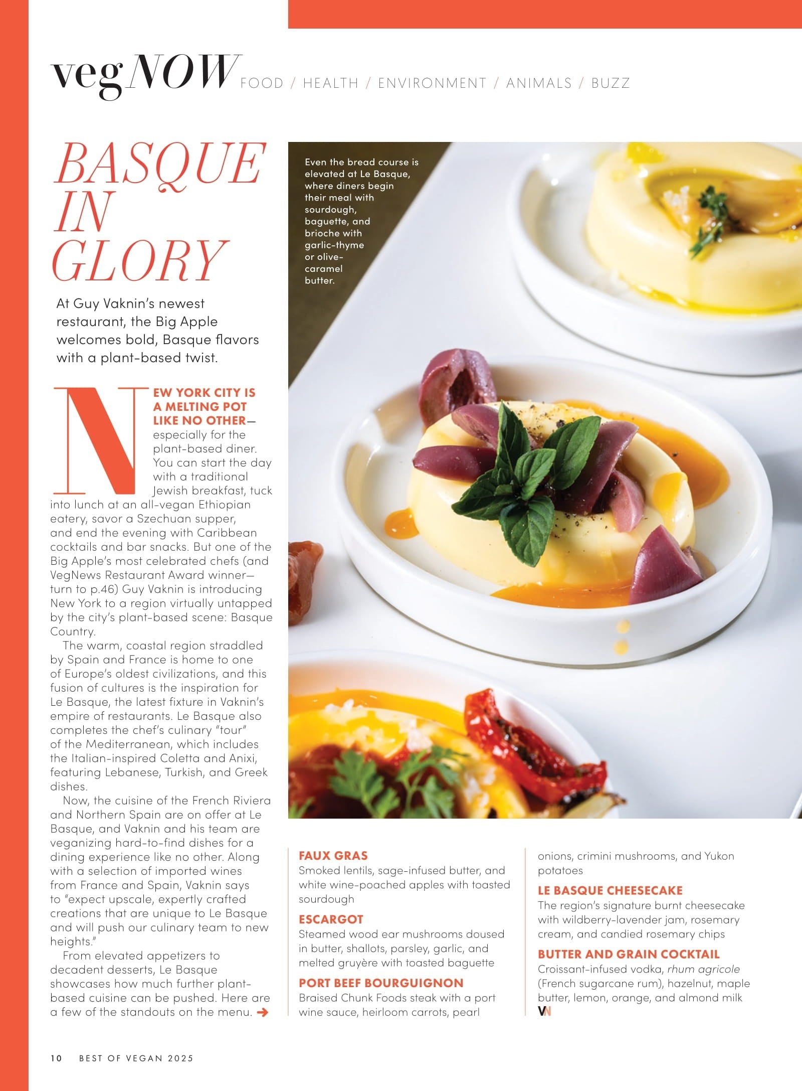 VegNews - Spring 2025: The 2025 Veggie Awards, Michelin Rated Vegan Restaurants, Halle Burns’ Bold Vegan Brunch Ideas, Vegan Travel Spots In Paris, Impossible Foods Pat Brown Interview & More!