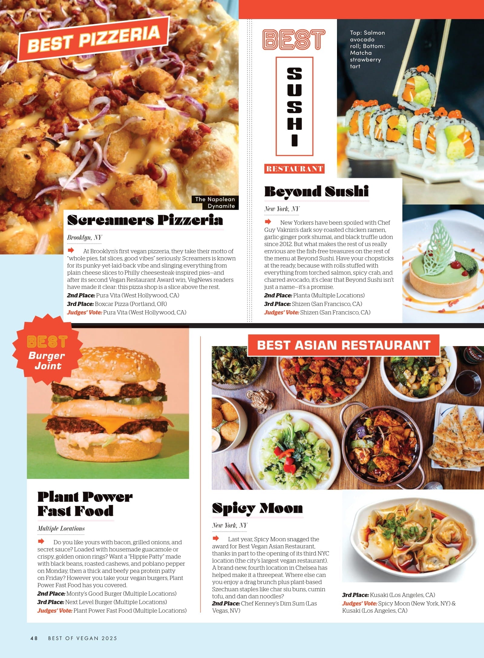 VegNews - Spring 2025: The 2025 Veggie Awards, Michelin Rated Vegan Restaurants, Halle Burns’ Bold Vegan Brunch Ideas, Vegan Travel Spots In Paris, Impossible Foods Pat Brown Interview & More!