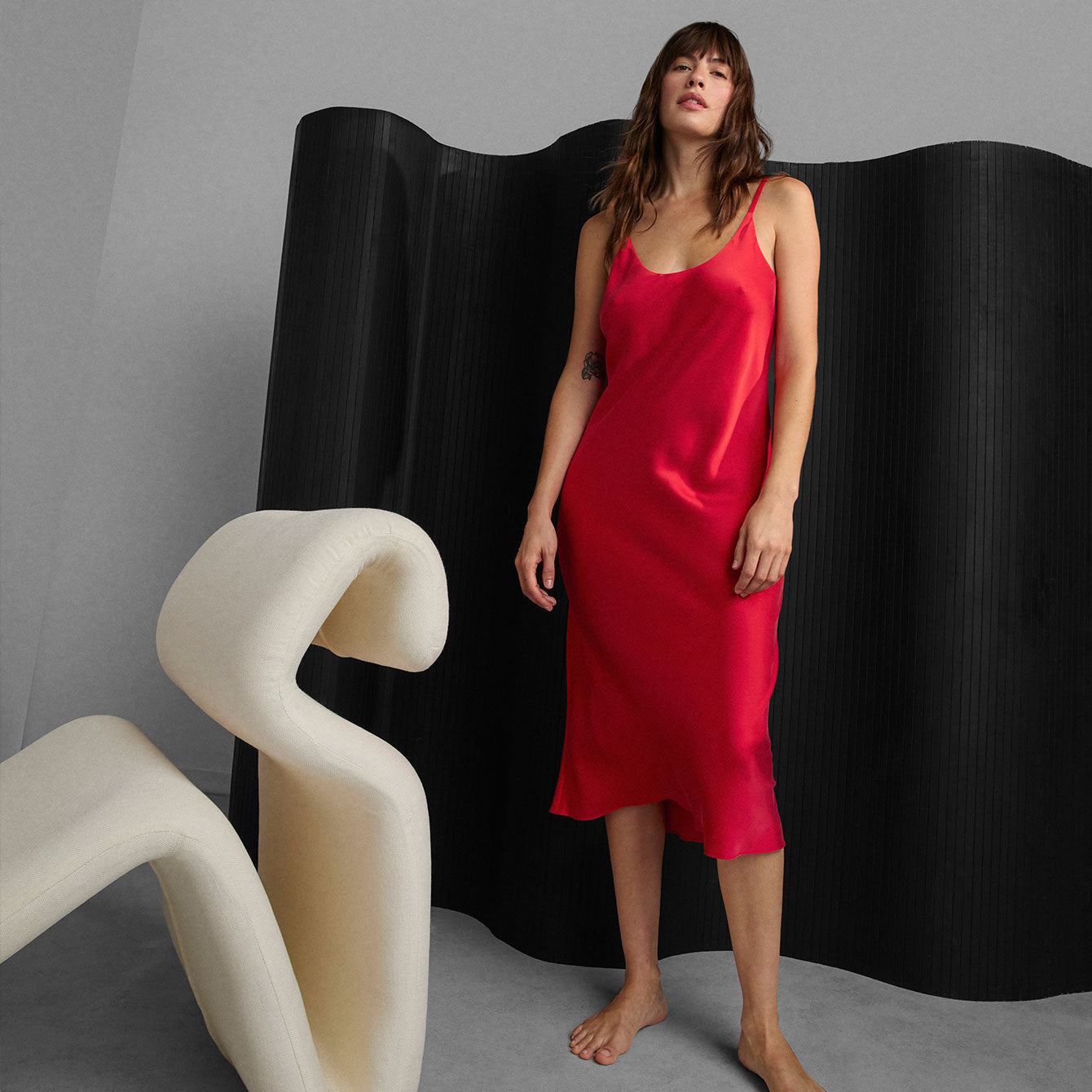 Washable Silk Bias Slip Dress