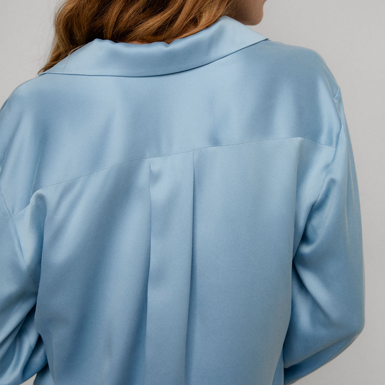 Washable Silk Button Up Long Sleeve