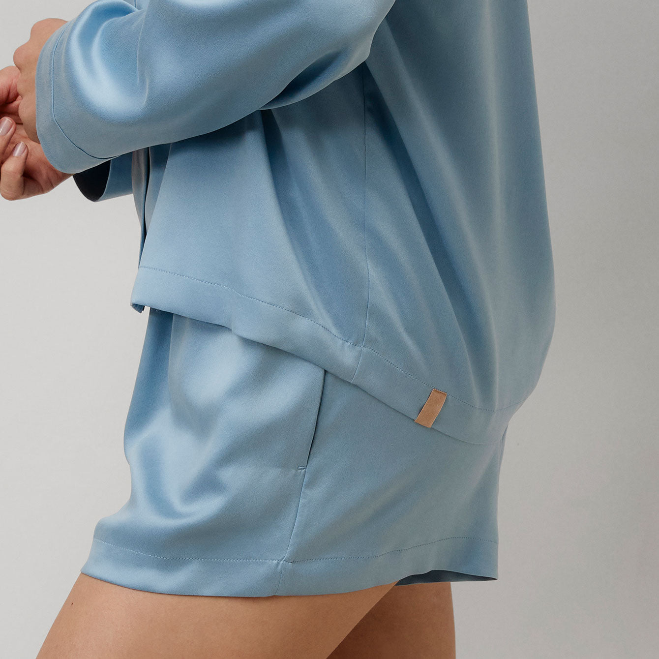 Washable Silk Button Up Long Sleeve