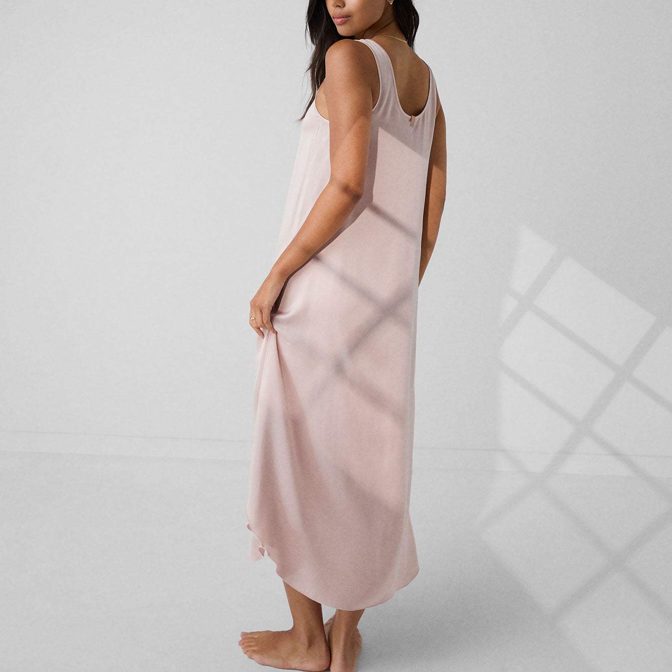 Washable Silk Tulip Dress