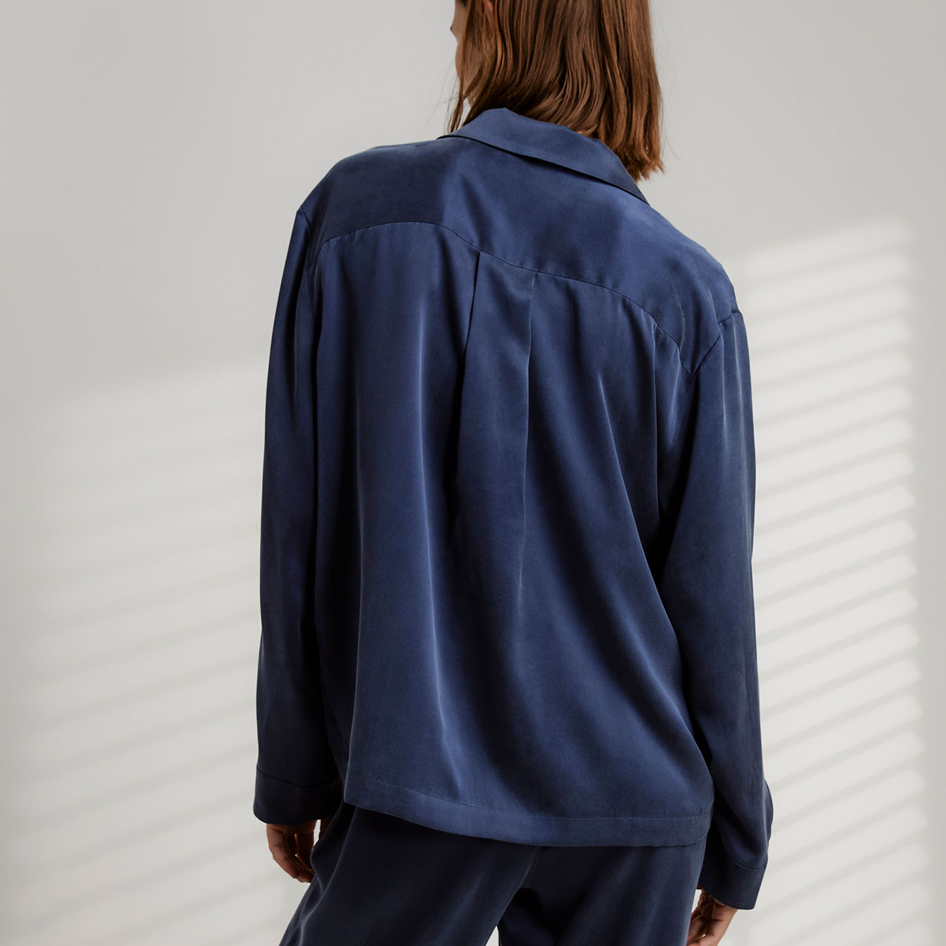 Washable Silk Long Sleeve Pant Set