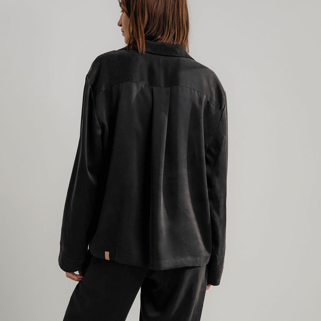 Washable Silk Long Sleeve Pant Set