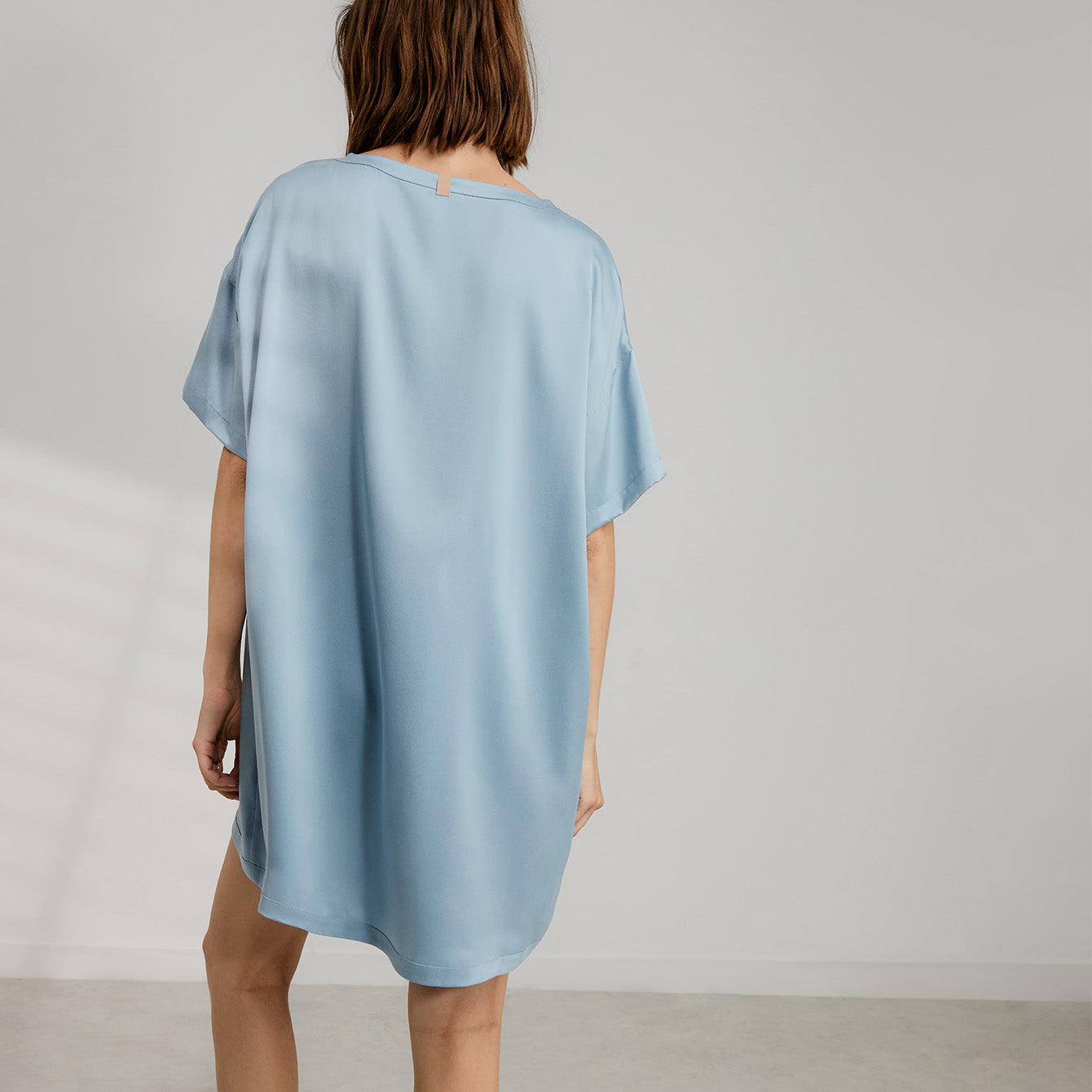 Washable Silk Oversized Sleep Tee