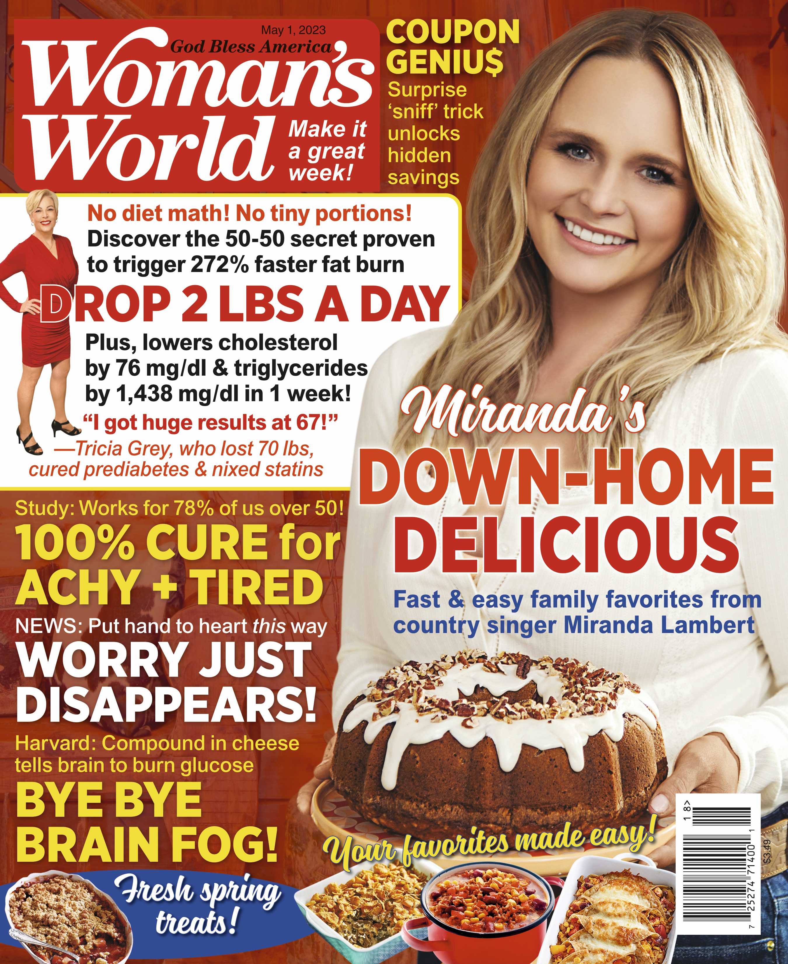 Woman's World - 05.01.23 Miranda Lambert Down Home Delicious