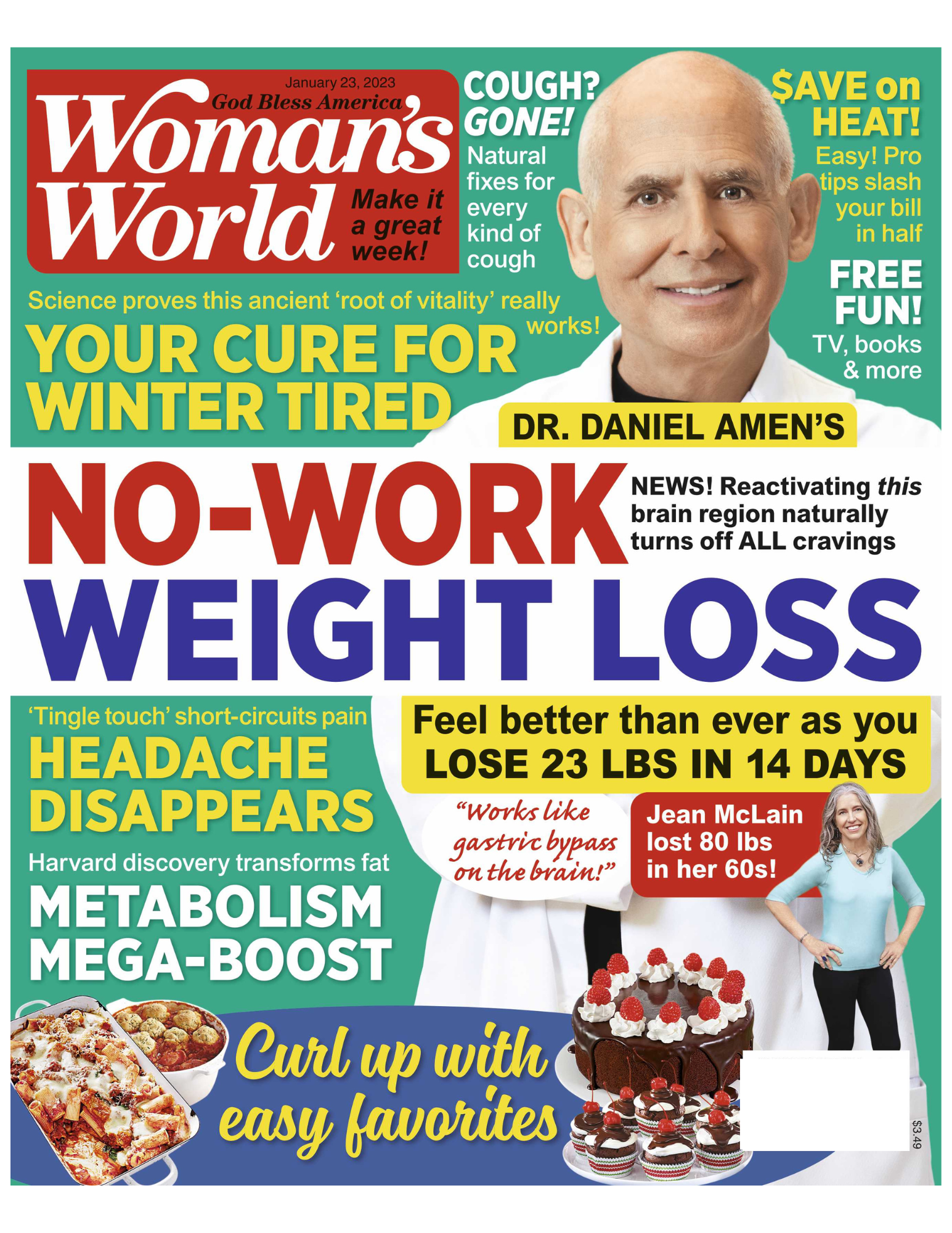 Woman's World - No-Work Weight Loss: Your Cure for Winter Tired