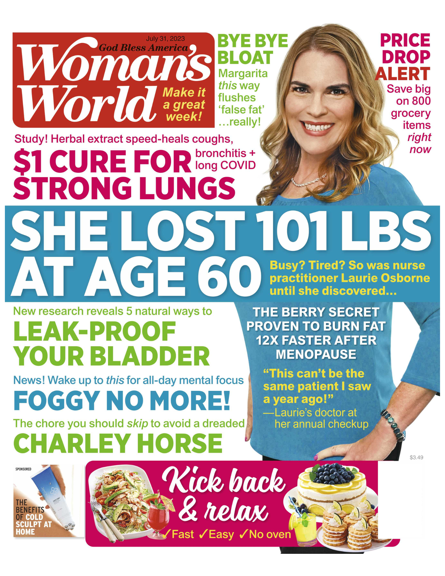 Woman's World - 07.31.23 She Lost 101 lbs at Age 60