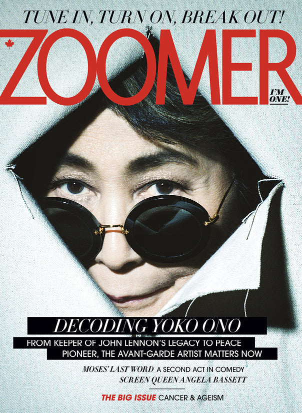 Zoomer Magazine - April/May 2025: Decoding Yoko Ono, From Keeper Of John Lennon’s Legacy To Peace Pioneer, 100 Years Of The Great Gatsby, Angela Bassett’s Influence, The Ageism Of Cancer & More!