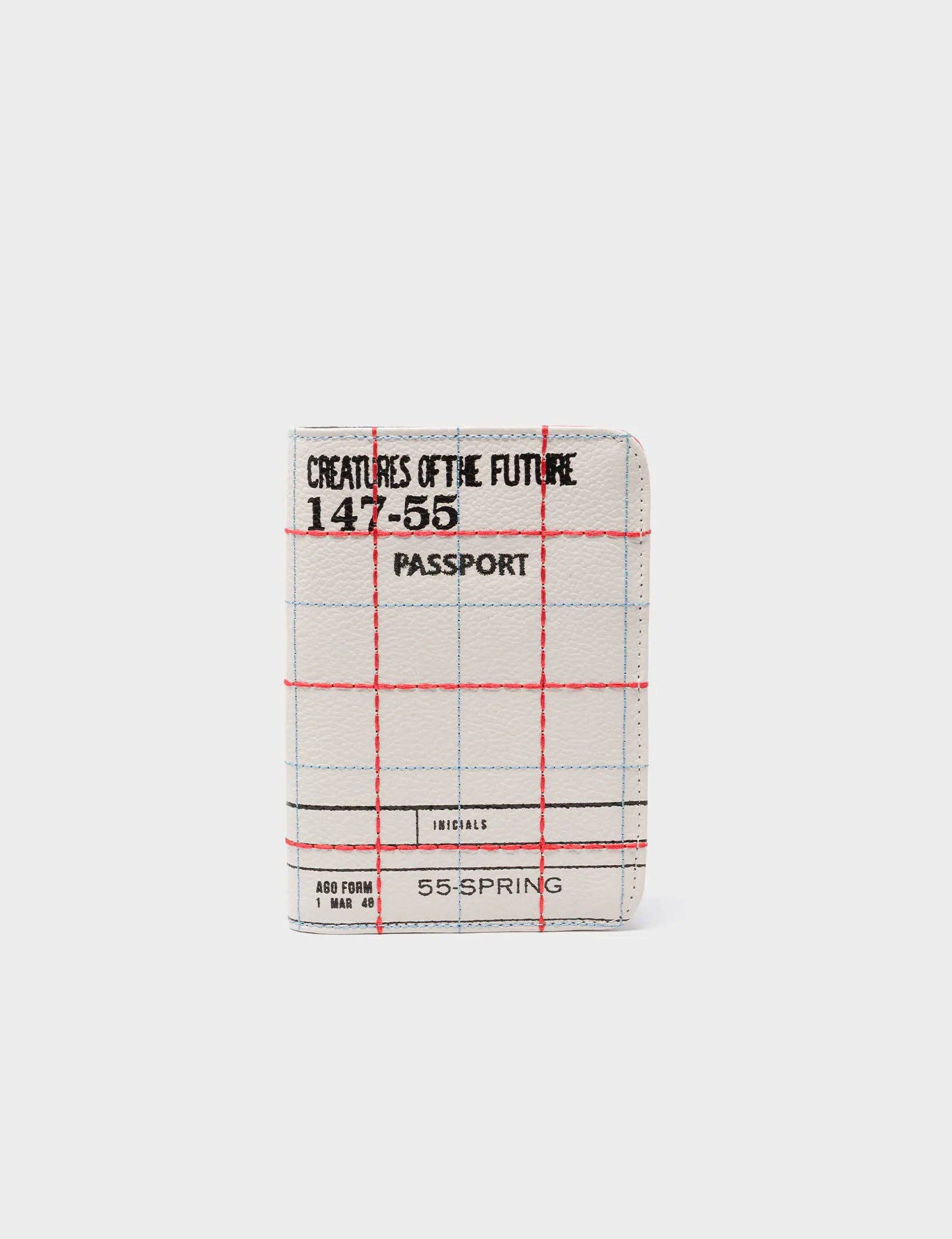 Frida Cream Leather Passport Cover - Lovestitch Design