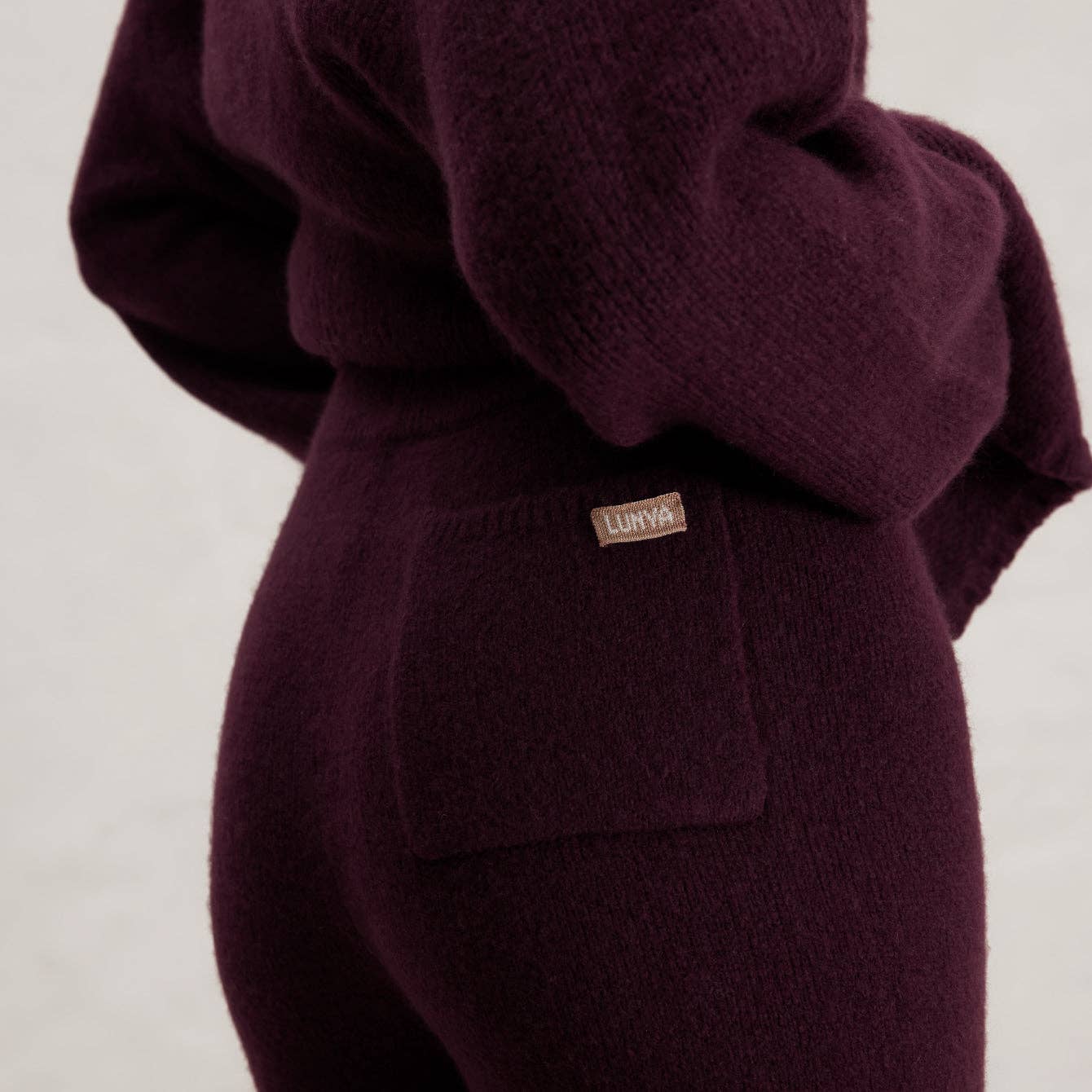 Cashmere Wool Wide Leg Pant