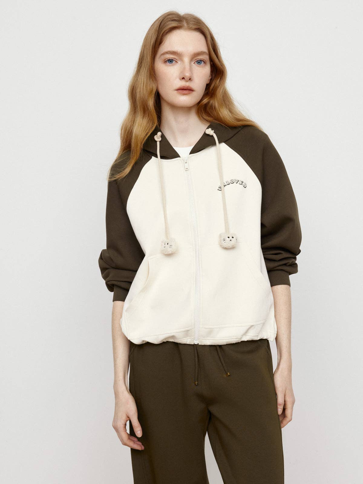 Chocolate Color Blocked Jacket