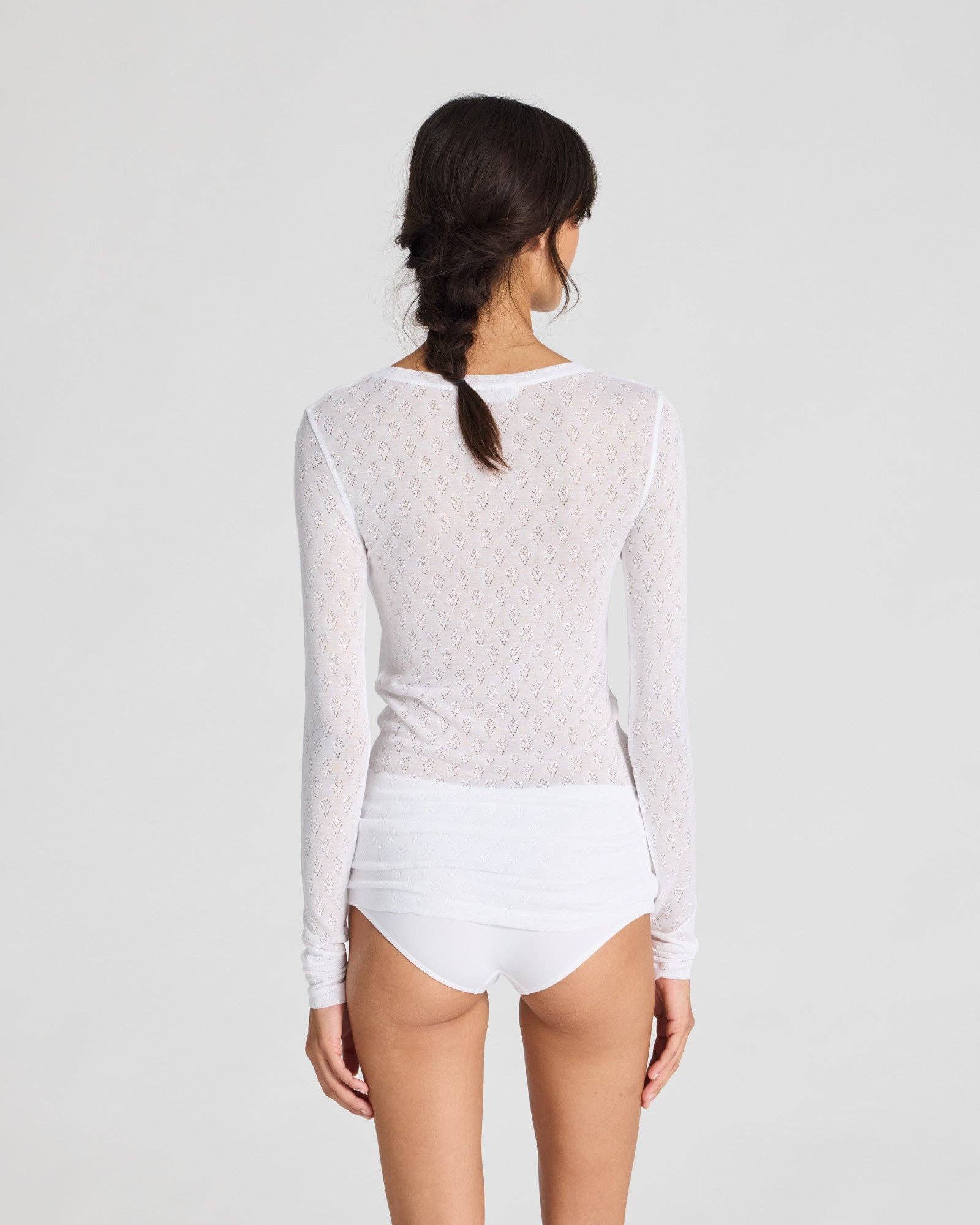 Fermi Silk Top - White