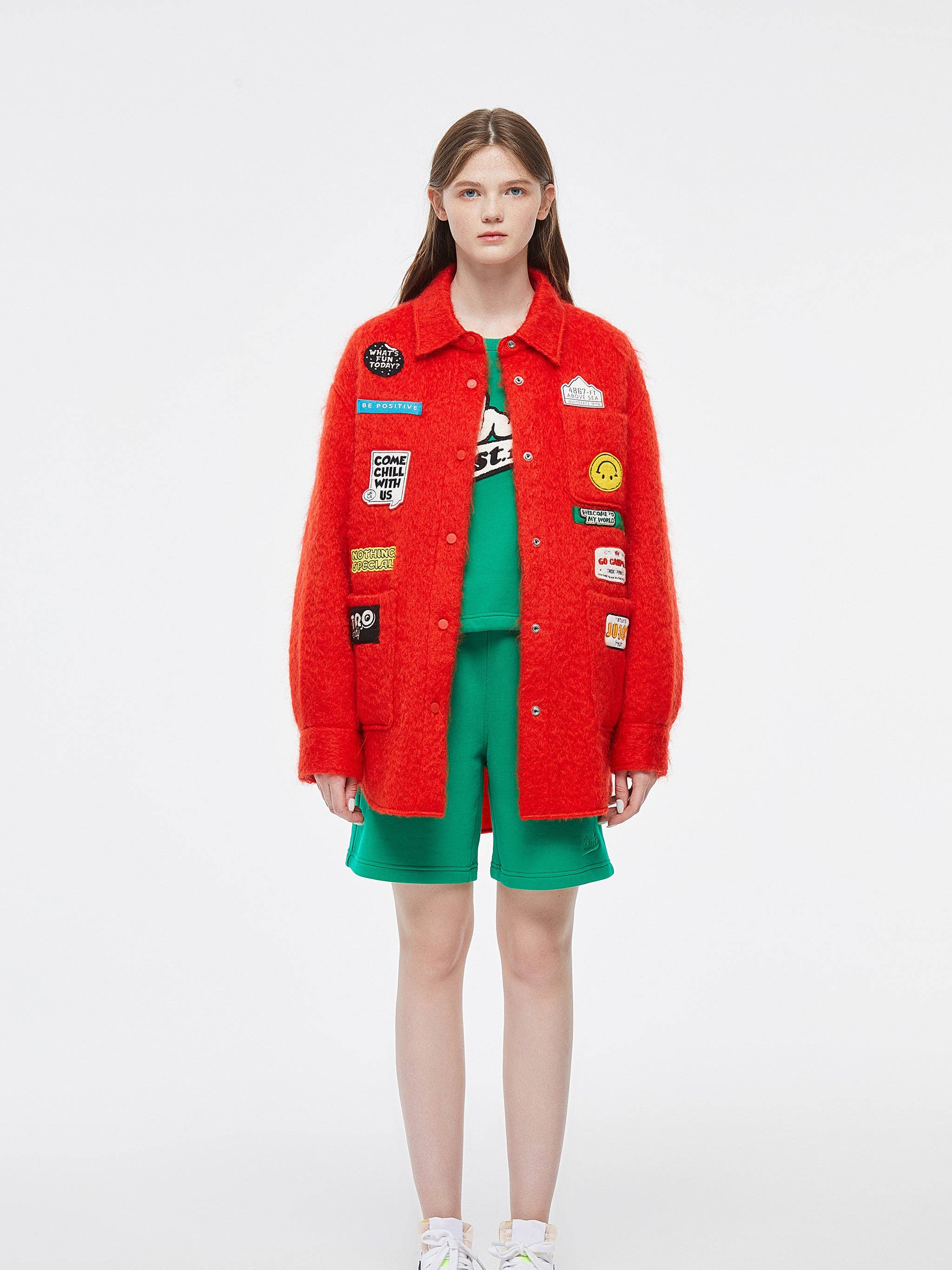 "Optimism & Positivity" Mohair Chore Jacket