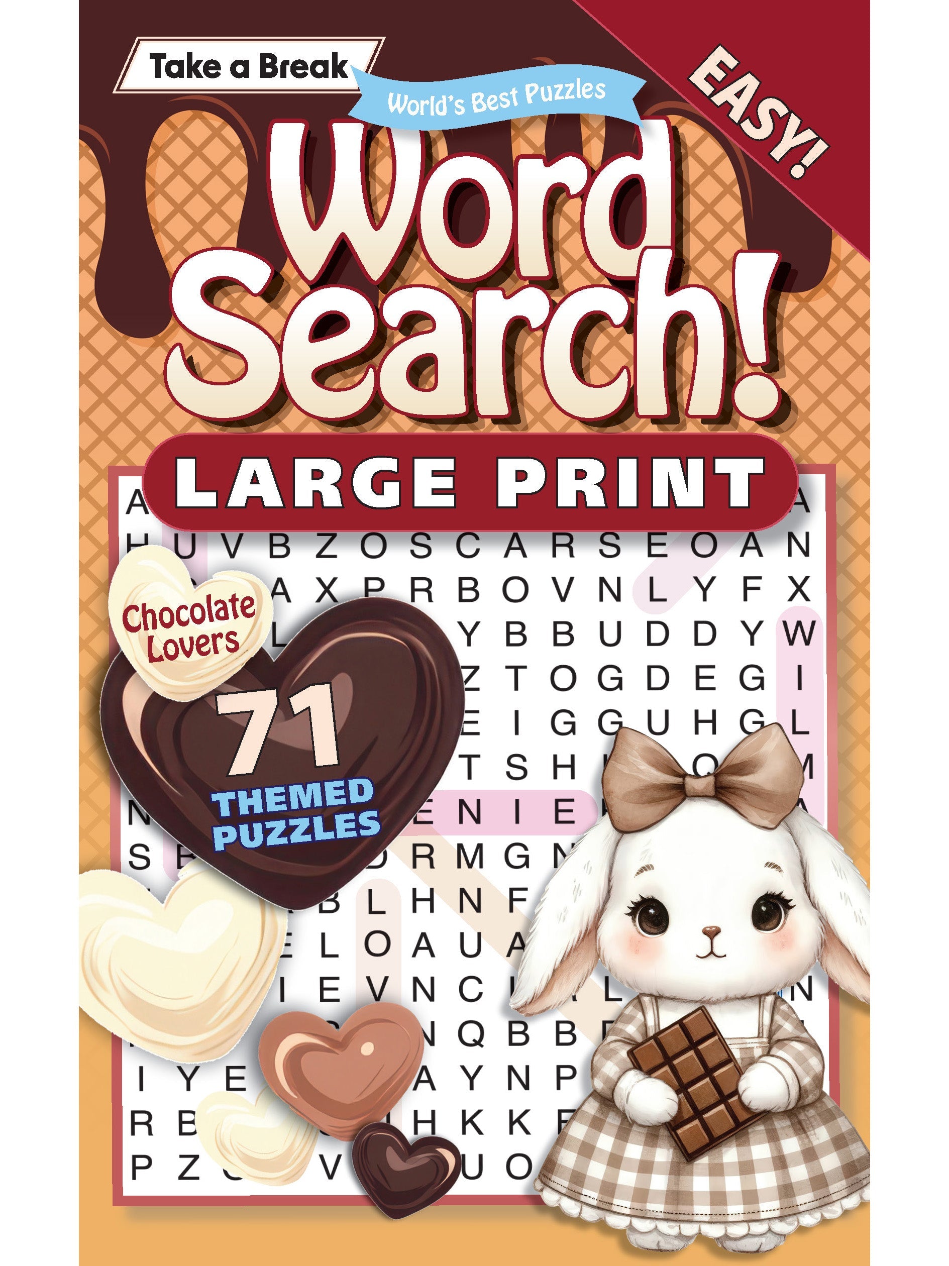 World's Best Puzzles - Word Search 25.01.24: Large Print Edition, 71+ Easy Chocolate Lover Themed Puzzles For Valentine's Day! Hours Of Mind-Boosting Fun, Unwind, Unplug, Your Ticket To Relaxation!