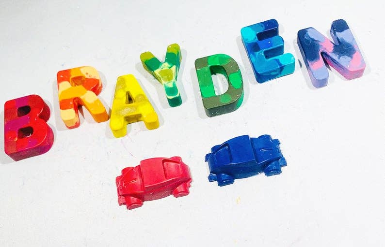 Car and Truck Rainbow Crayon Gift Box