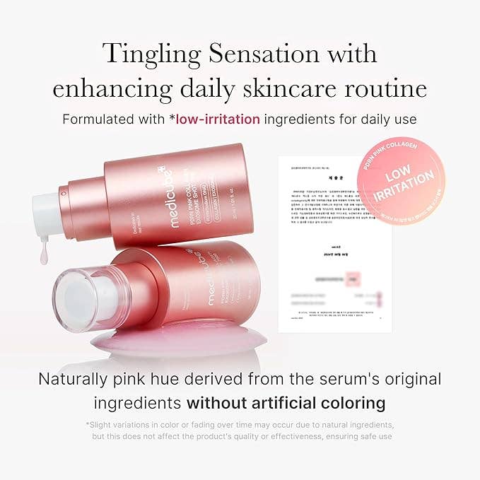 MEDICUBE PDRN Pink Collagen Exosome Shot Serum 7,500 PPM 1.01 fl.oz