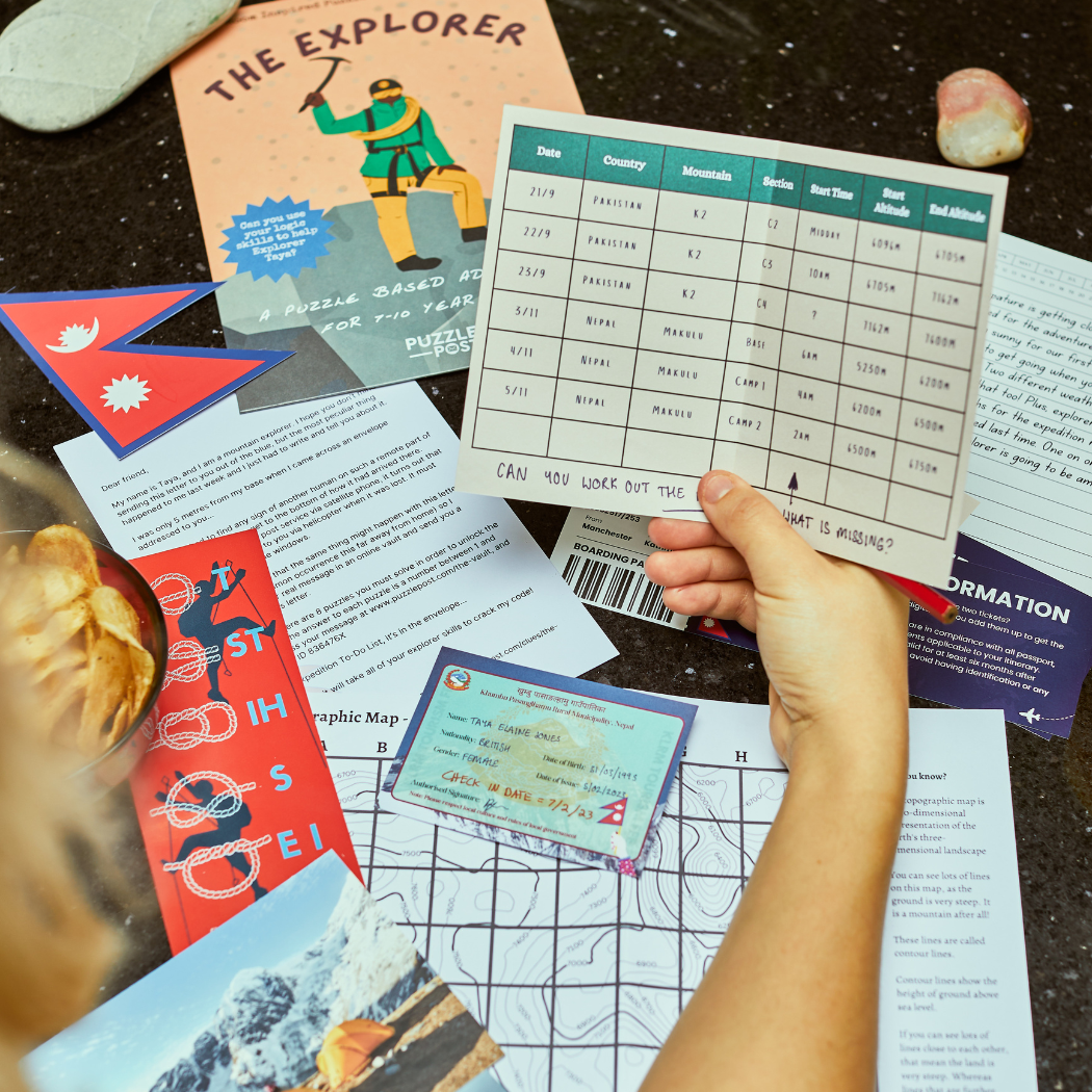 The Explorer - Children’s Escape Room (7-10) Board Game