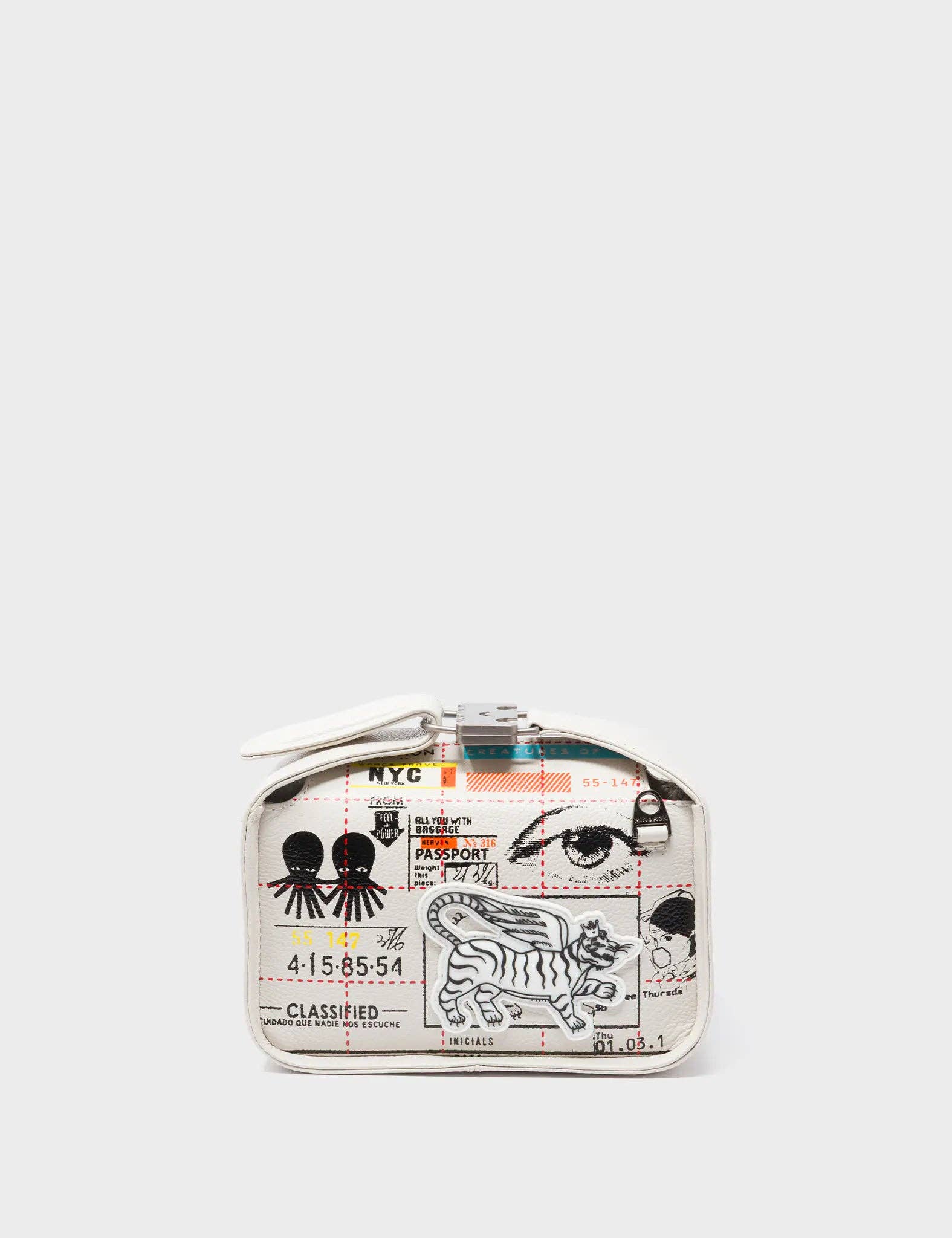 Benji Micro Crossbody Cream Leather Bag - Kind Type Design