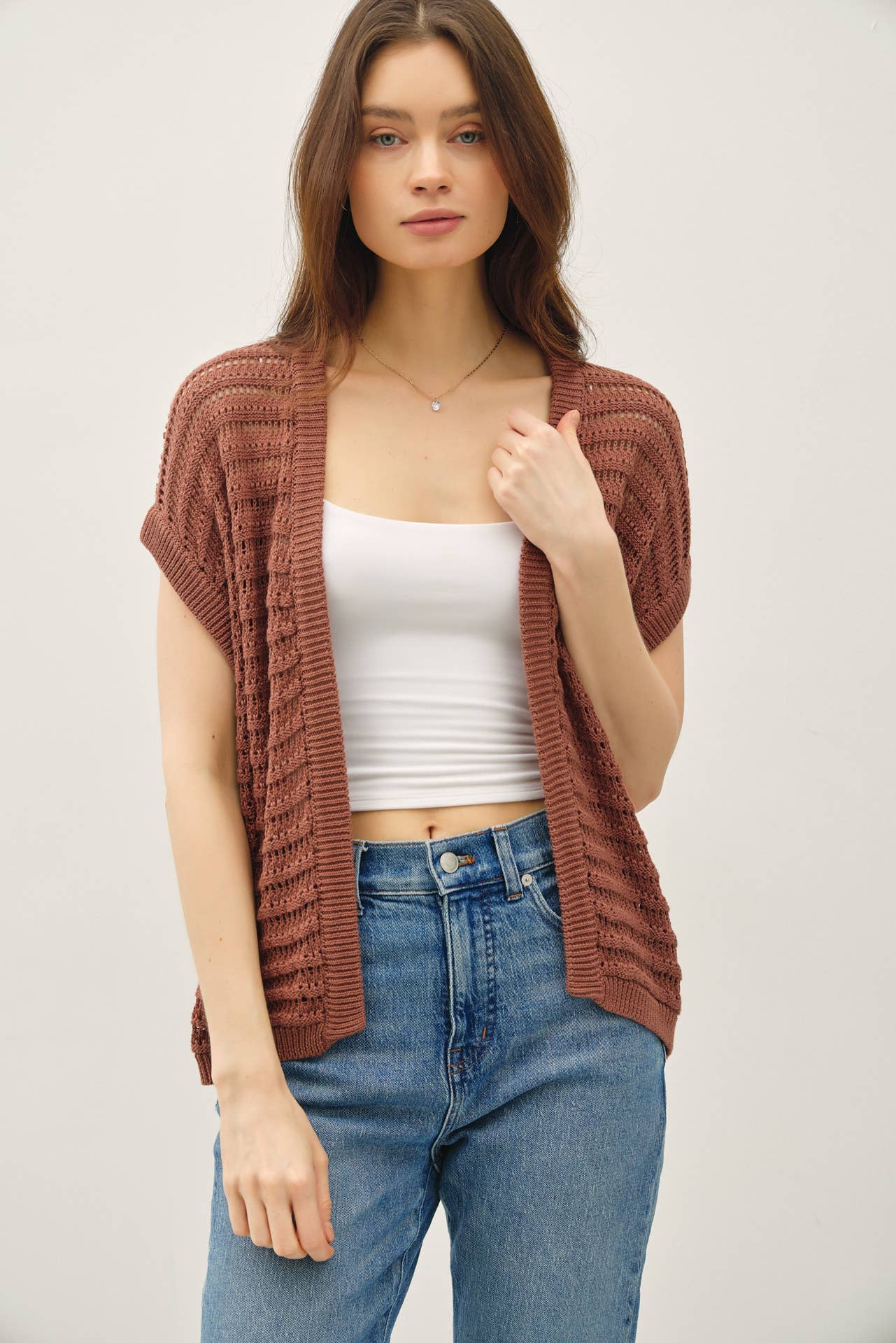 CROCHET OPEN CARDIGAN
