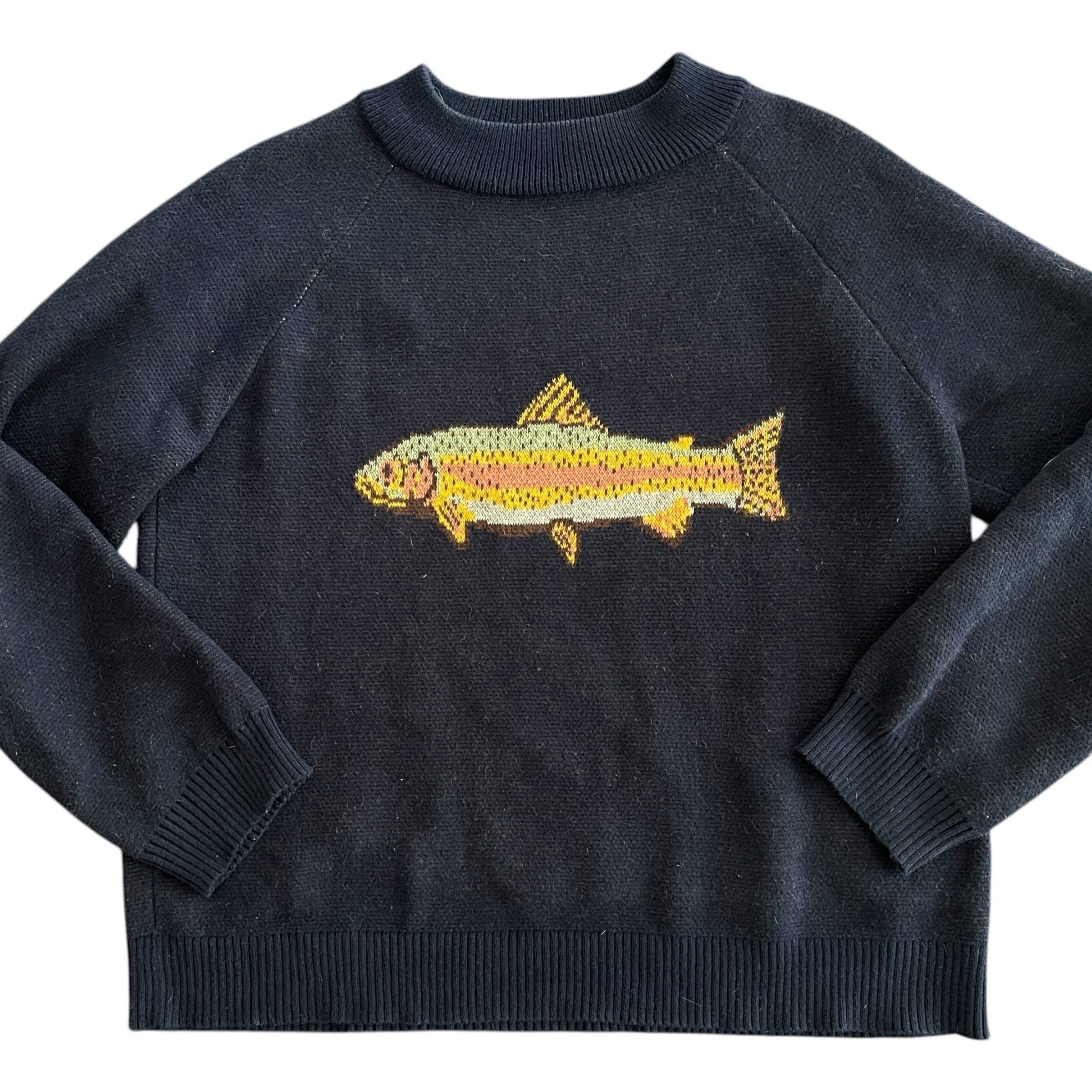 Fish Sweater Passport Blue