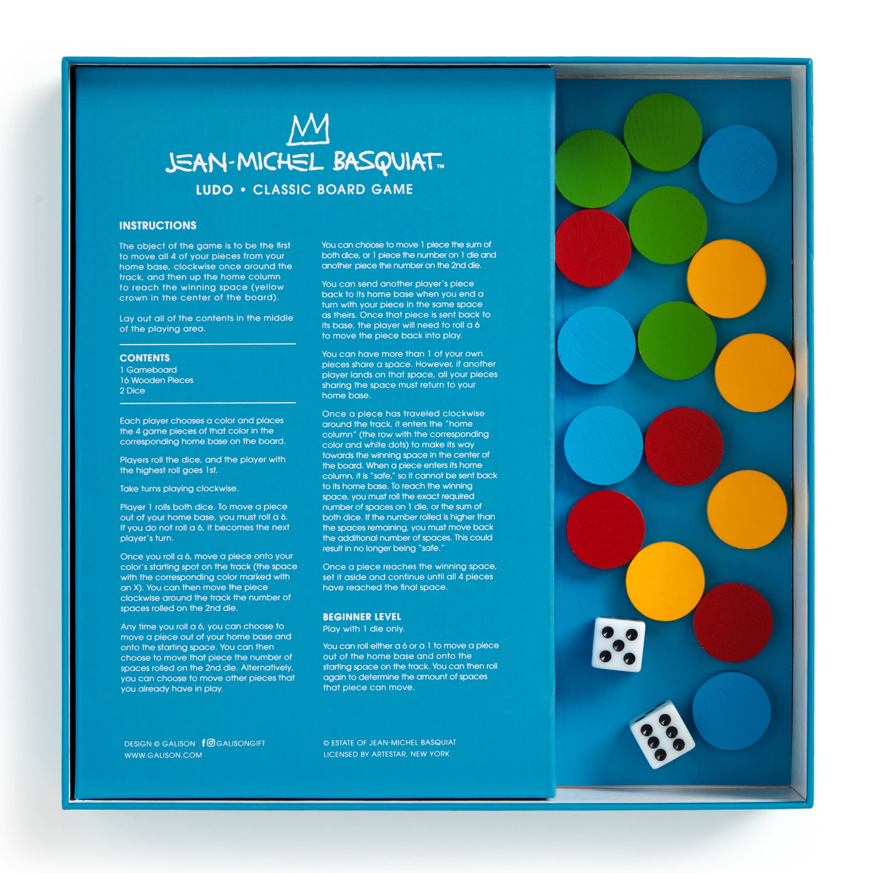 Jean-Michel Basquiat Ludo Classic Board Game
