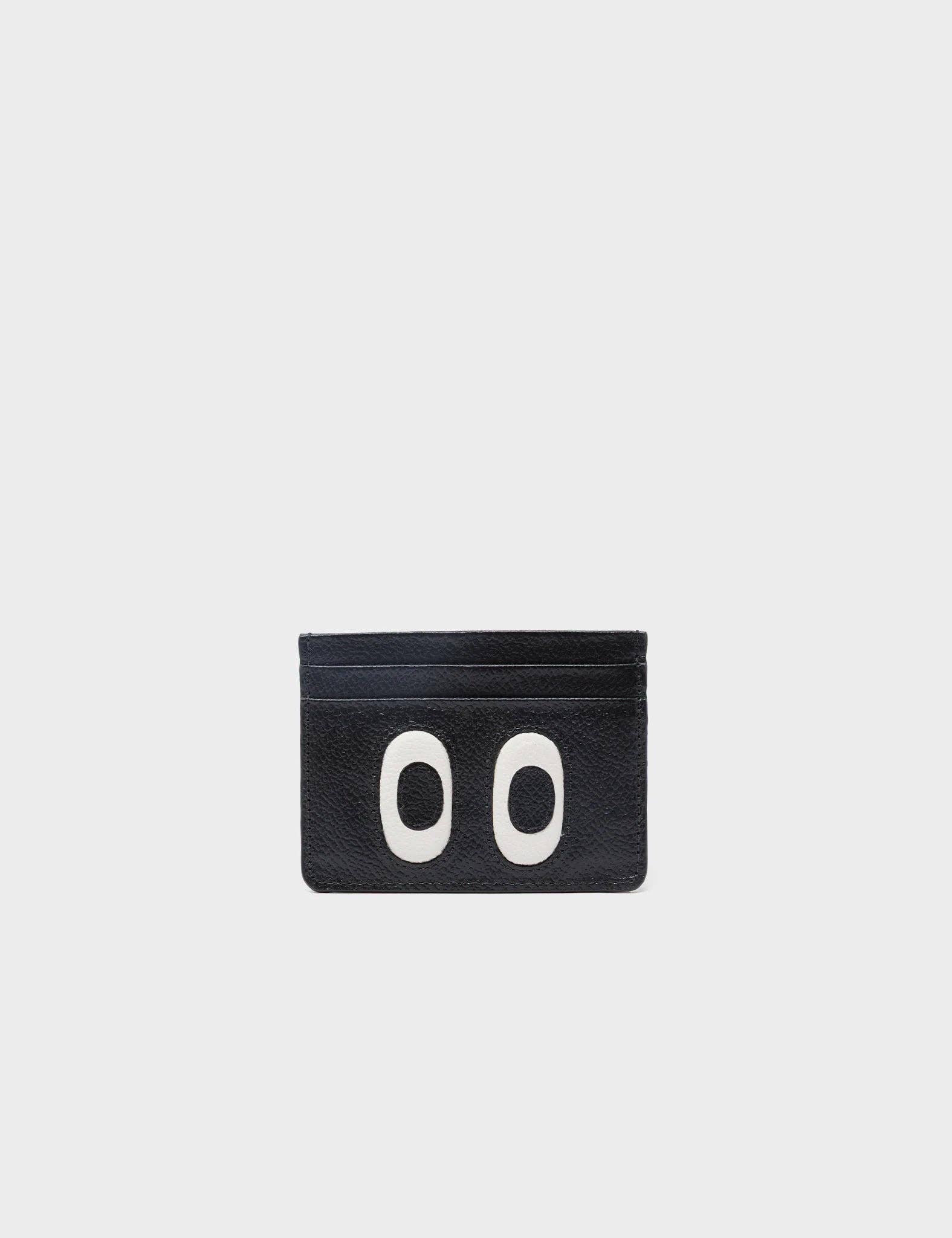 Filium Black Leather Cardholder - Look Up ๐