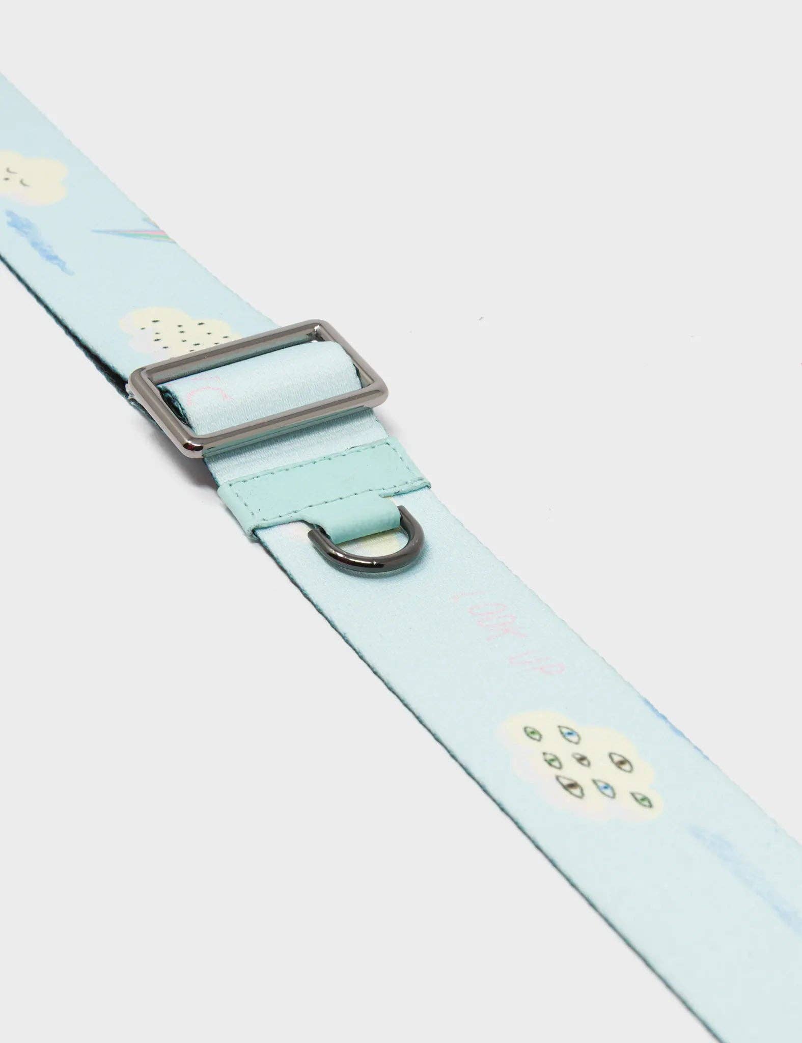 Detachable Water Ballet Blue Nylon Strap - Happy Clouds