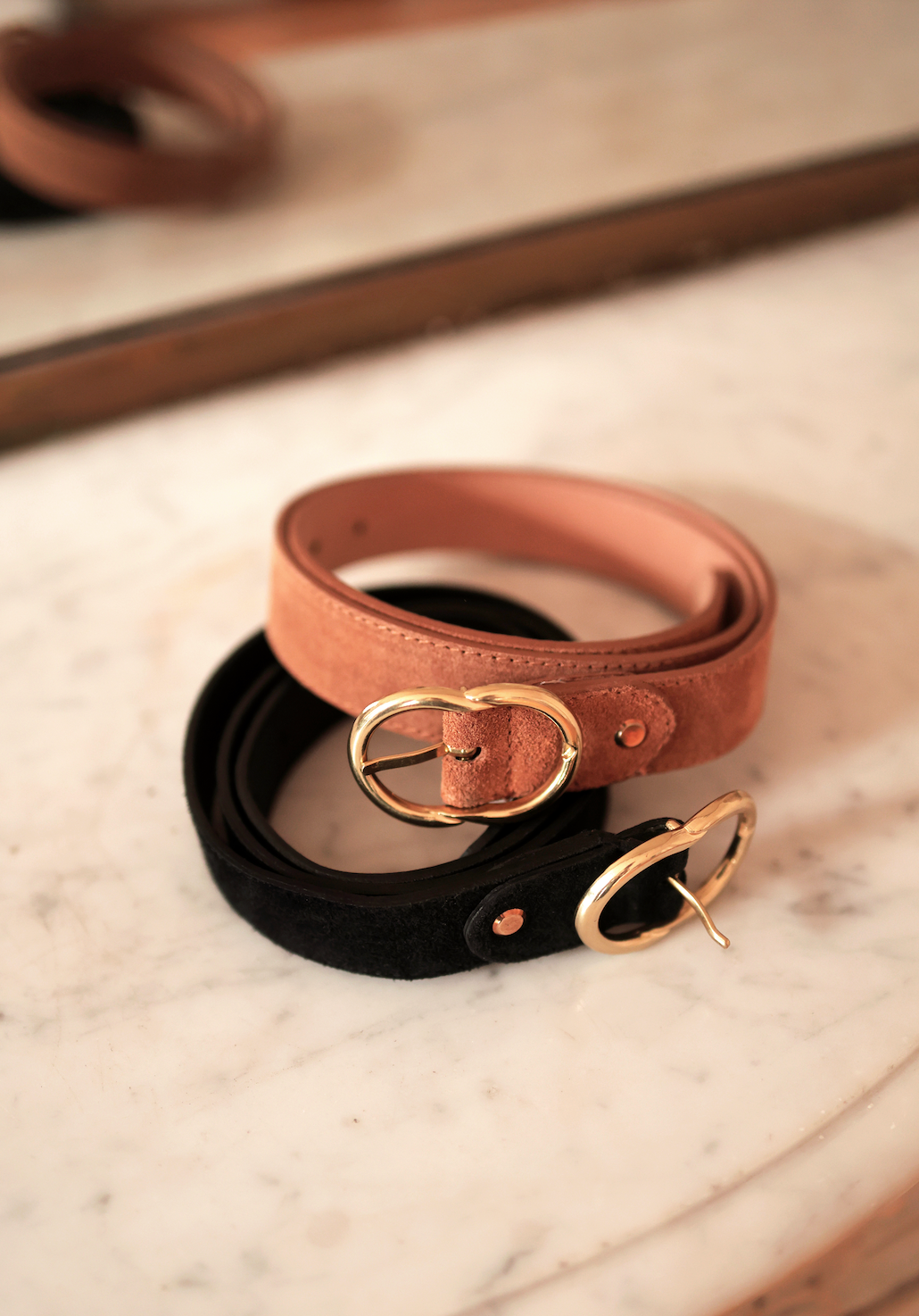 Leather belt