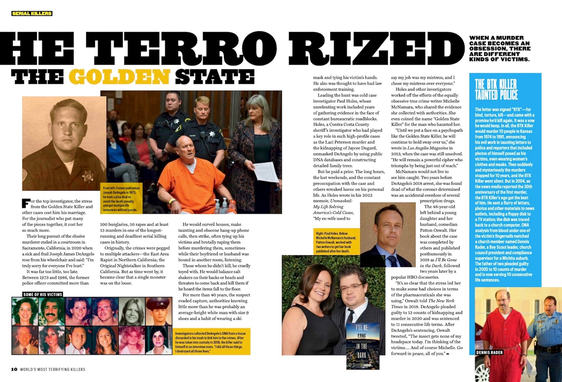 Worlds Most Terrifying Killers - 100 Horrific Stories of Evil: Jeffrey Dahmer John Wayne Gacy Dolden State Killer The Bayou Strangler Plus! Little-Known Female Slayers