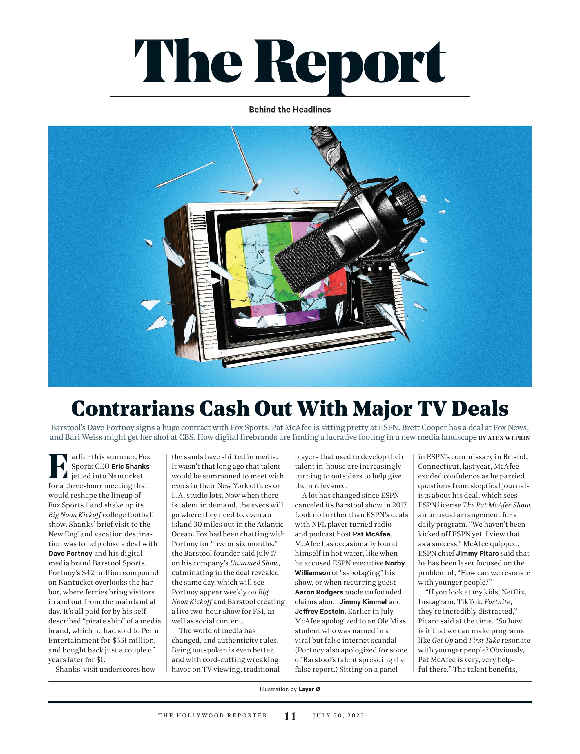 The Hollywood Reporter - 25.07.30 Edition: The New Face Of Hollywood, Top Cosmetic Doctors In LA & NYC, The Epstein Truth, Paramount's Golden Parachutes, Contrarian Cash-Outs & More!