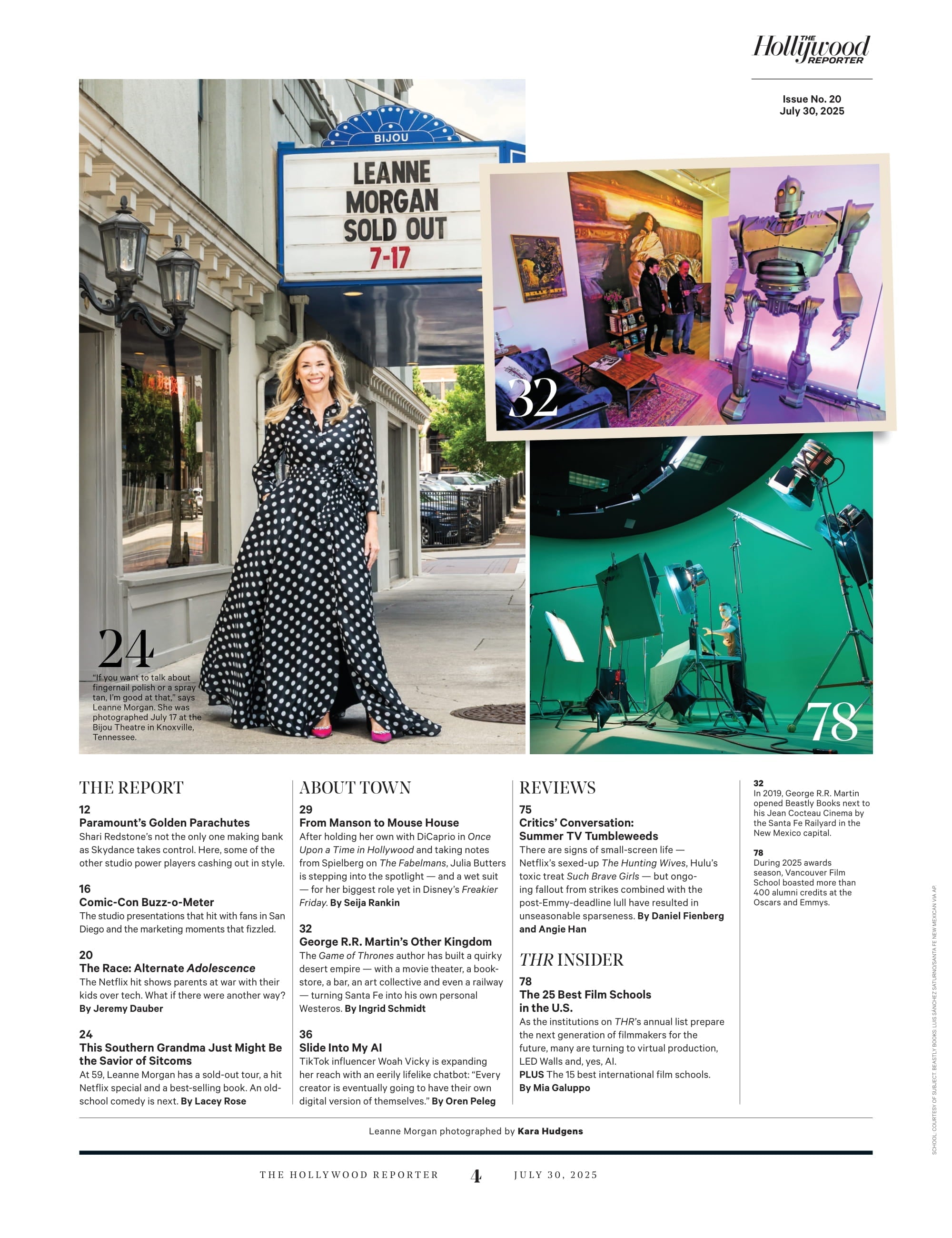 The Hollywood Reporter - 25.07.30 Edition: The New Face Of Hollywood, Top Cosmetic Doctors In LA & NYC, The Epstein Truth, Paramount's Golden Parachutes, Contrarian Cash-Outs & More!