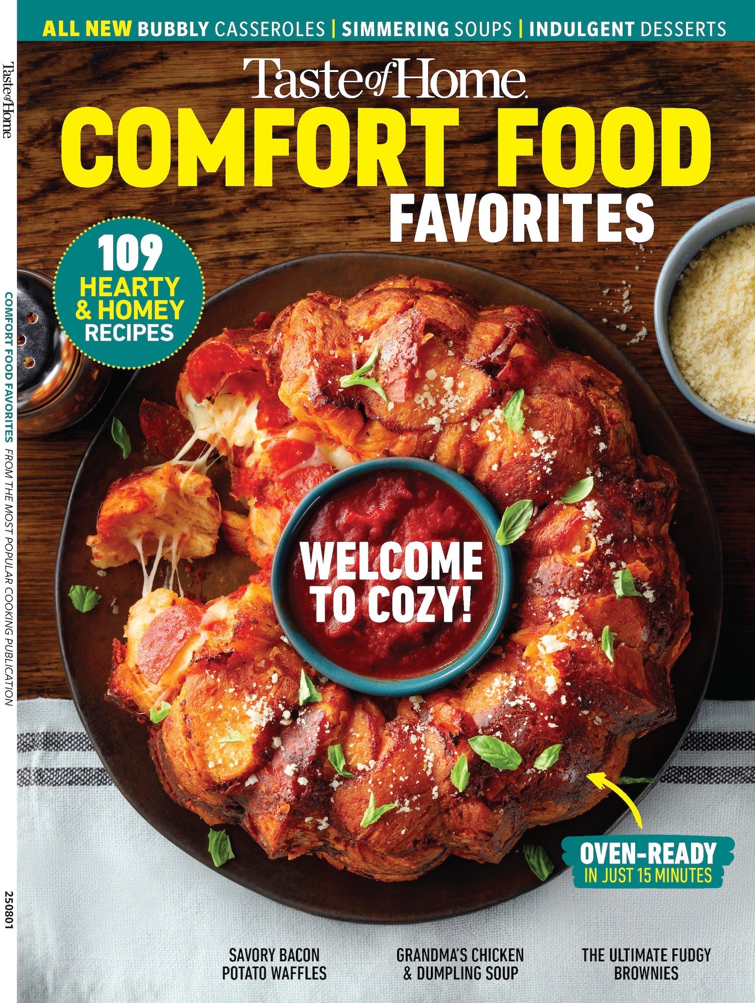 Taste Of Home - Comfort Food Favorites: 109 Hearty & Homey Recipes, Linked To Uplift Childhood Memories, Family Traditions & Nostalgia, Oven Ready In 15 Minutes, Casseroles, Soups, Desserts & More!