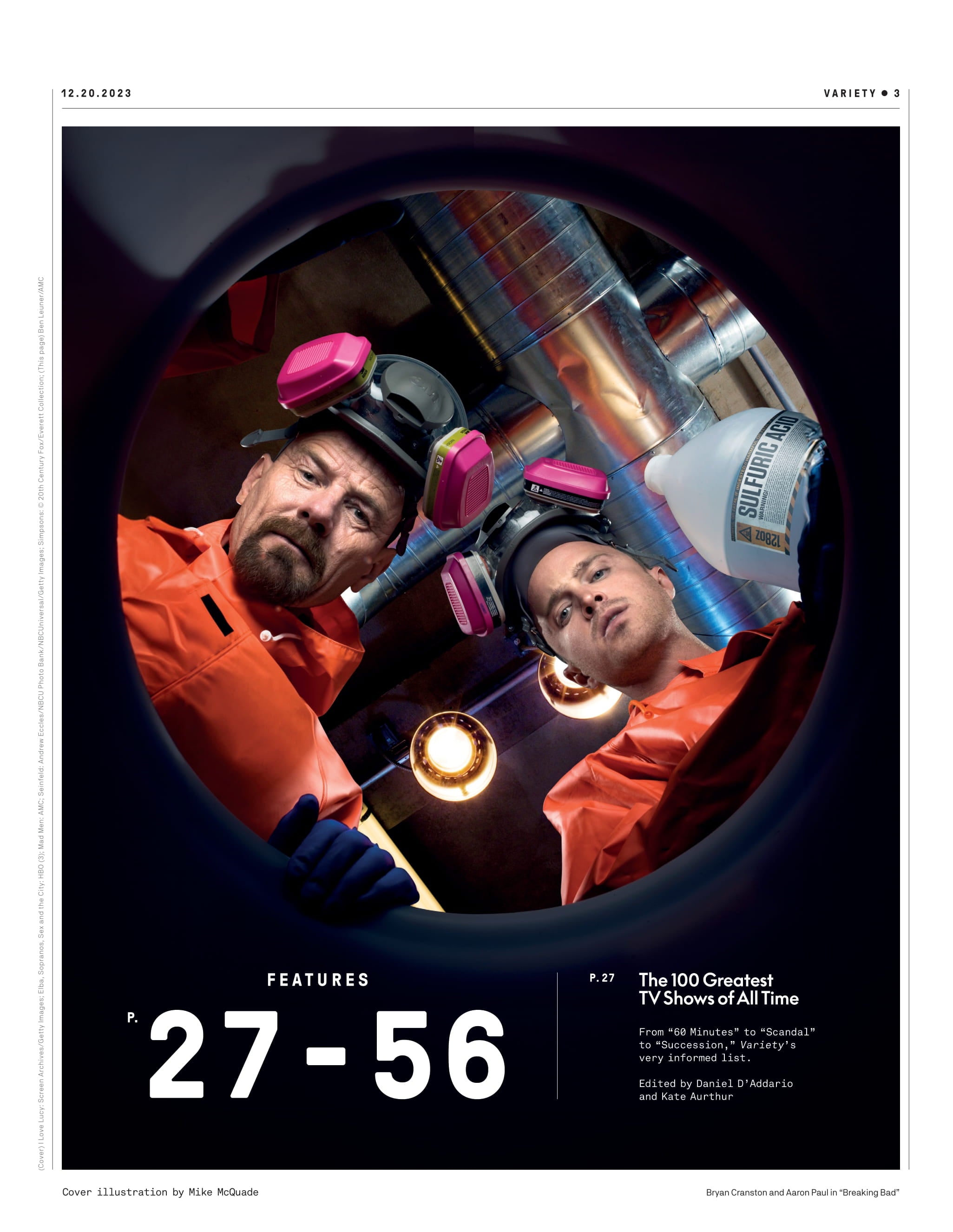 Variety - 23.12.20 Edition: The 100 Greatest Television Shows Of All Time, The Sopranos, Succession, Breaking Bad, I Love Lucy, Veep, Mad Men, Arrested Development, Seinfeld, The Simpsons & More!