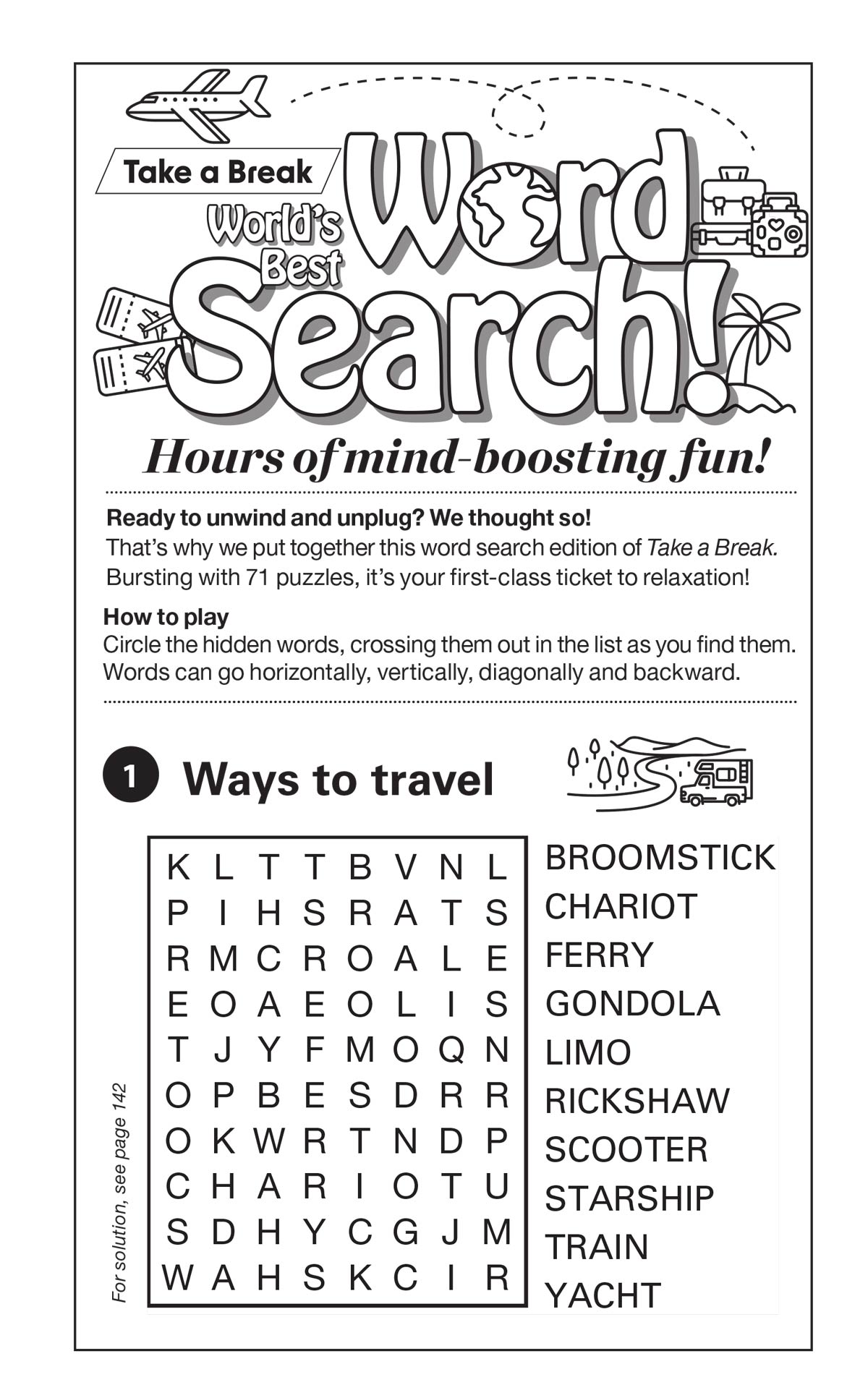 World's Best Puzzle - Word Search 25.03.21: 71 Large Print Puzzles, Travel The World, The Perfect Way To Unwind, Sharpen Your Brain, Relax, Unplug & More!