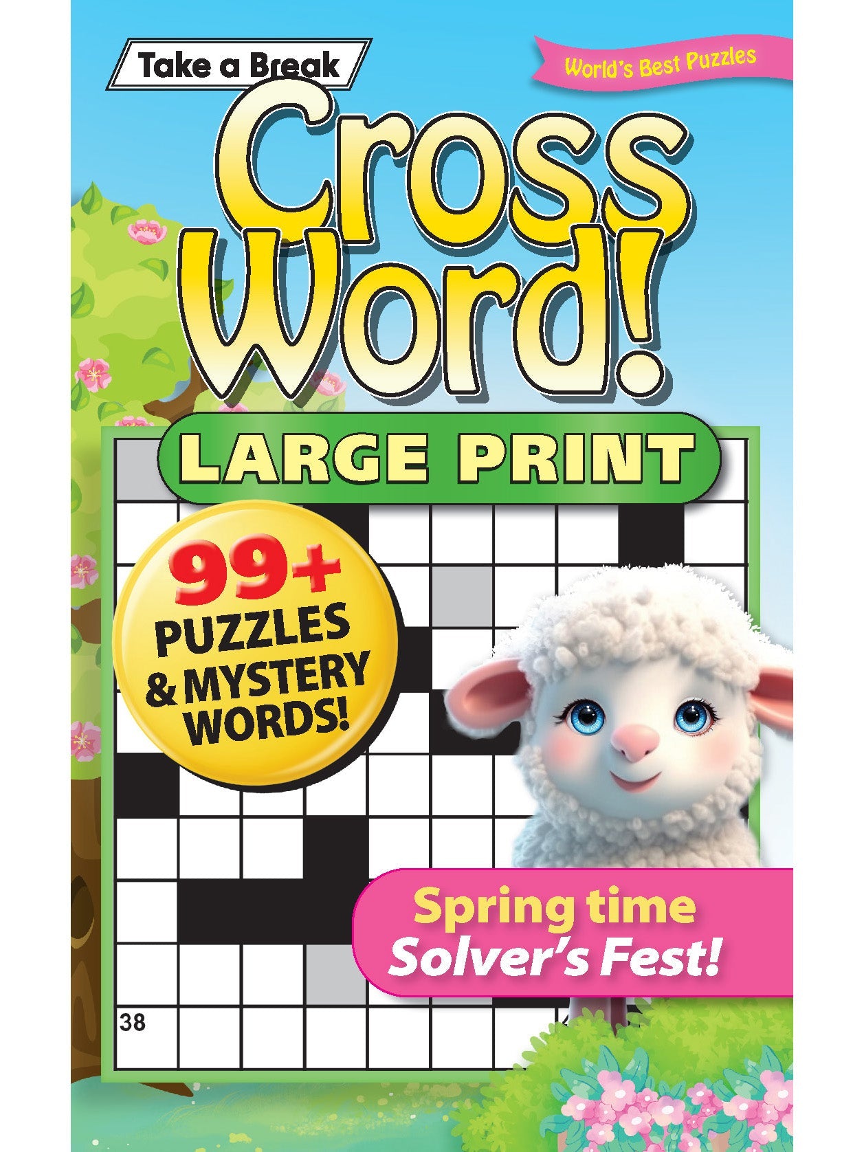 World's Best Puzzle - Crossword 25.03.14: Spring Time Edition! Large Print, 99+ Puzzles & Mystery Words, Take Anywhere For Relaxation, Unwind, Unplug, Sharpen Your Mind & More!