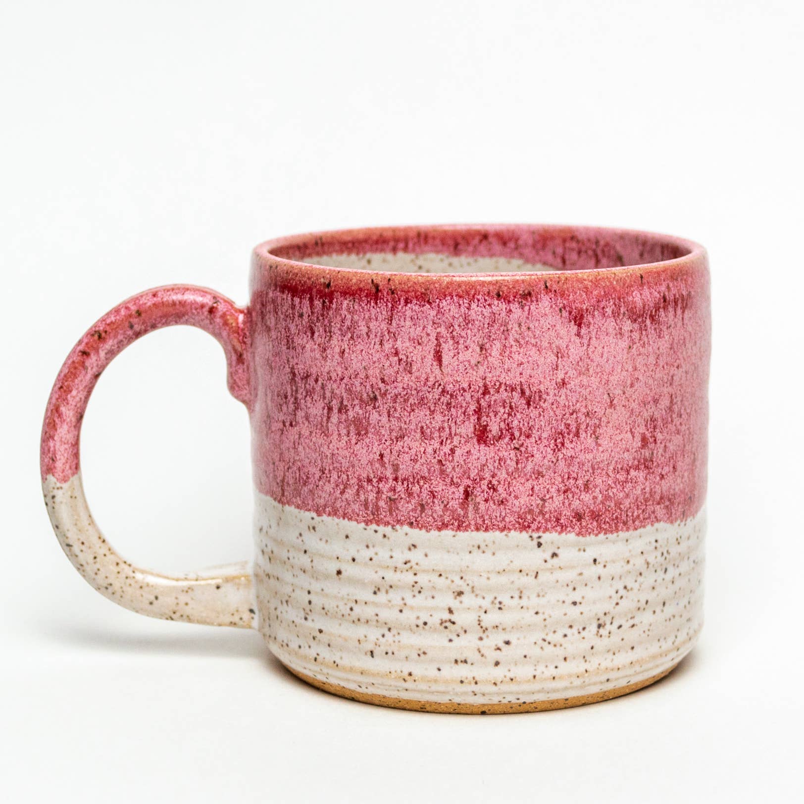 Frosted Cherry Hand-thrown, in Ohio, Ceramic 12-14 oz Mug