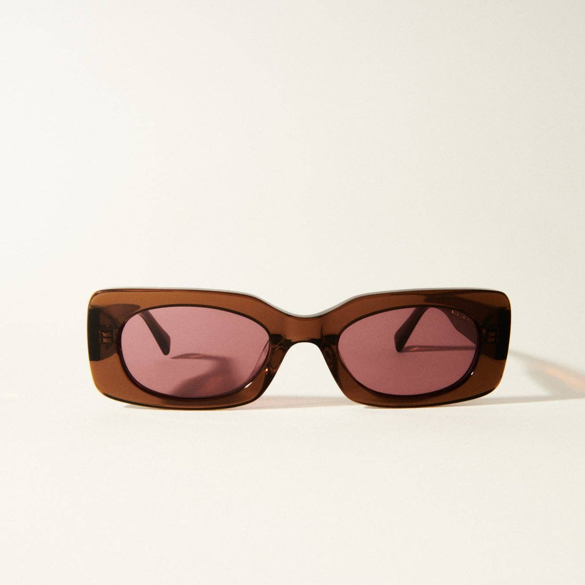 Wolfspout Linen Meringue rectangular shaped sunglasses WOLFSPOUT x FRĒDA Georgie Sunglasses – FREDA SALVADOR main image 2
