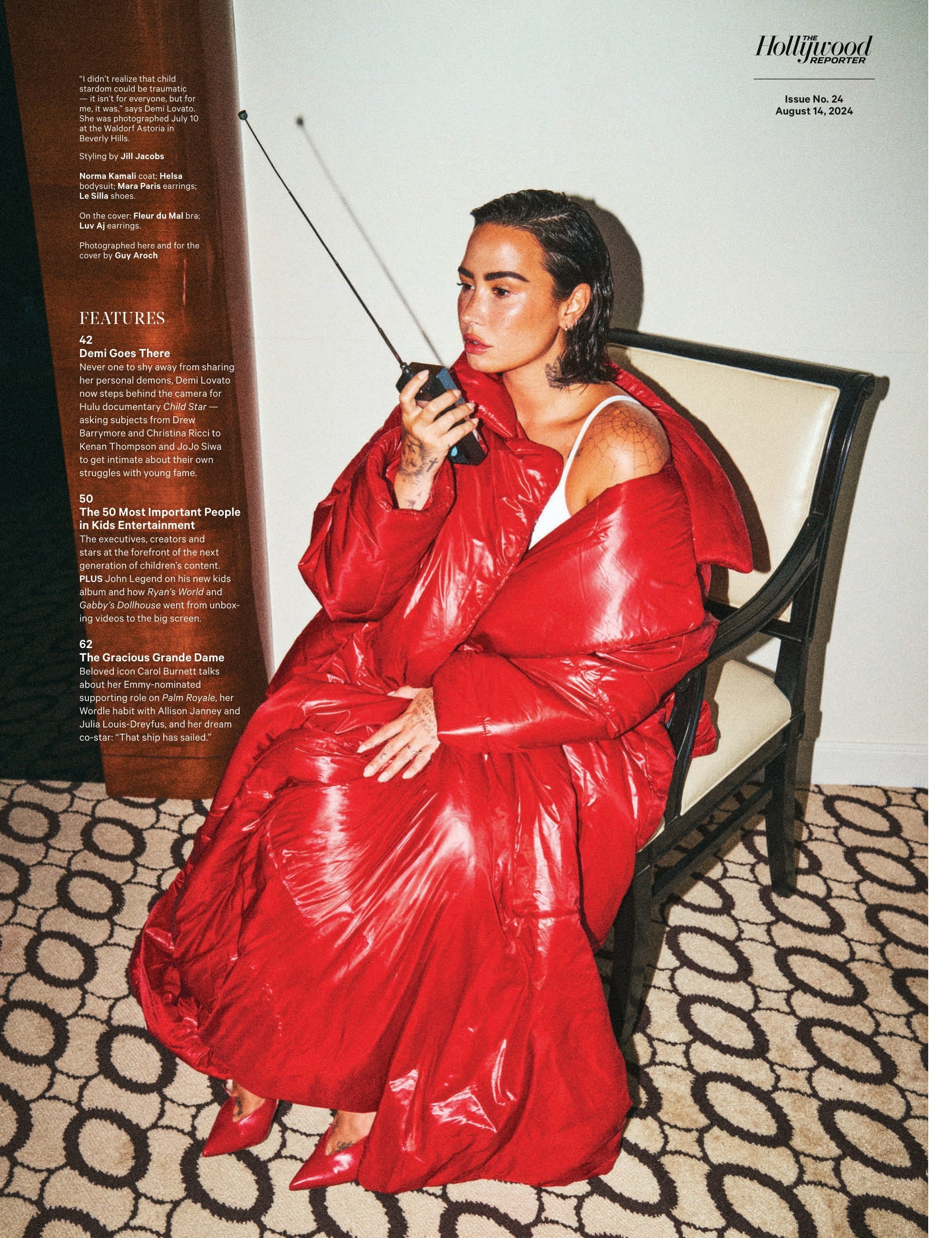 The Hollywood Reporter - 24.08.14 Edition: Demi Lovato Steps Behind The Camera For Brutally Candid Look At Young Fame, 50 Most Powerful Players In Kids Entertainment & Carol Burnett Talk Palm Royale!