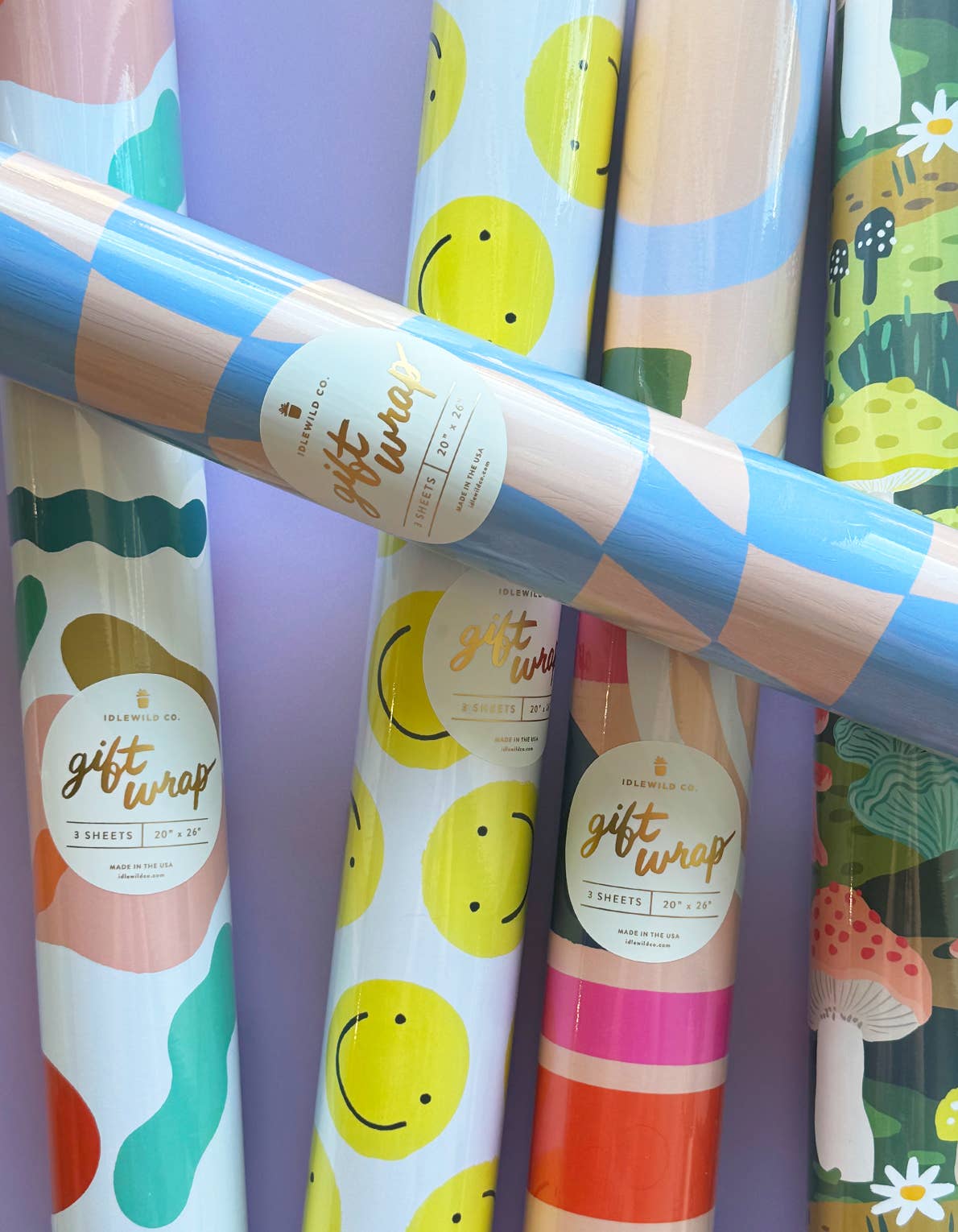 Zodiac Constellations Gift Wrap - Roll of 3