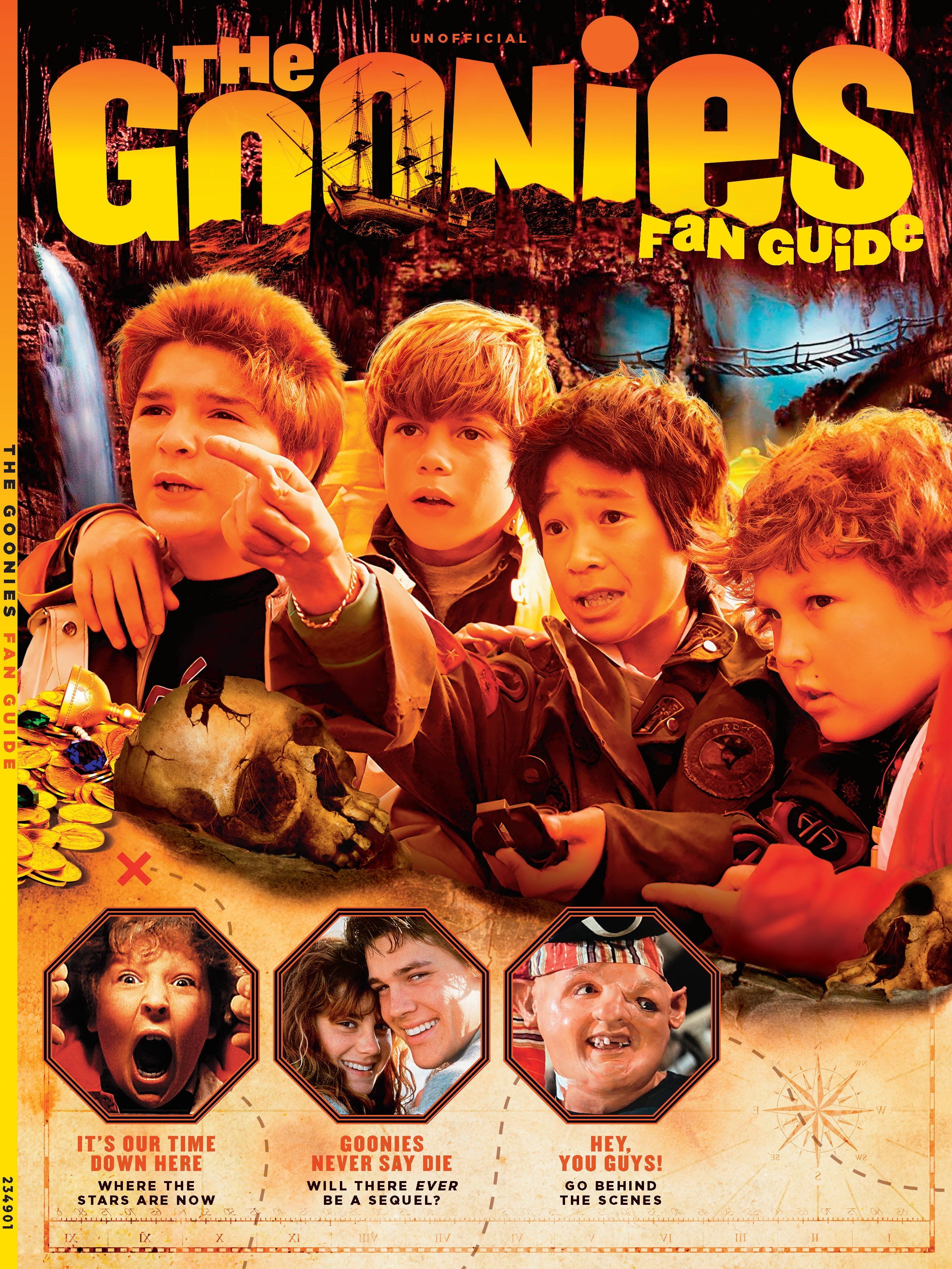 The Goonies - Fan Guide: 1985 Movie, Pirate Booty, The Cast Now, Josh Brolin, Corey Feldman, Jeff Cohen, Ke Huy Quan, Oscar Winning, Steven Spielberg, TV Series, Cyndi Lauper Soundtrack, BTS & Sequel?
