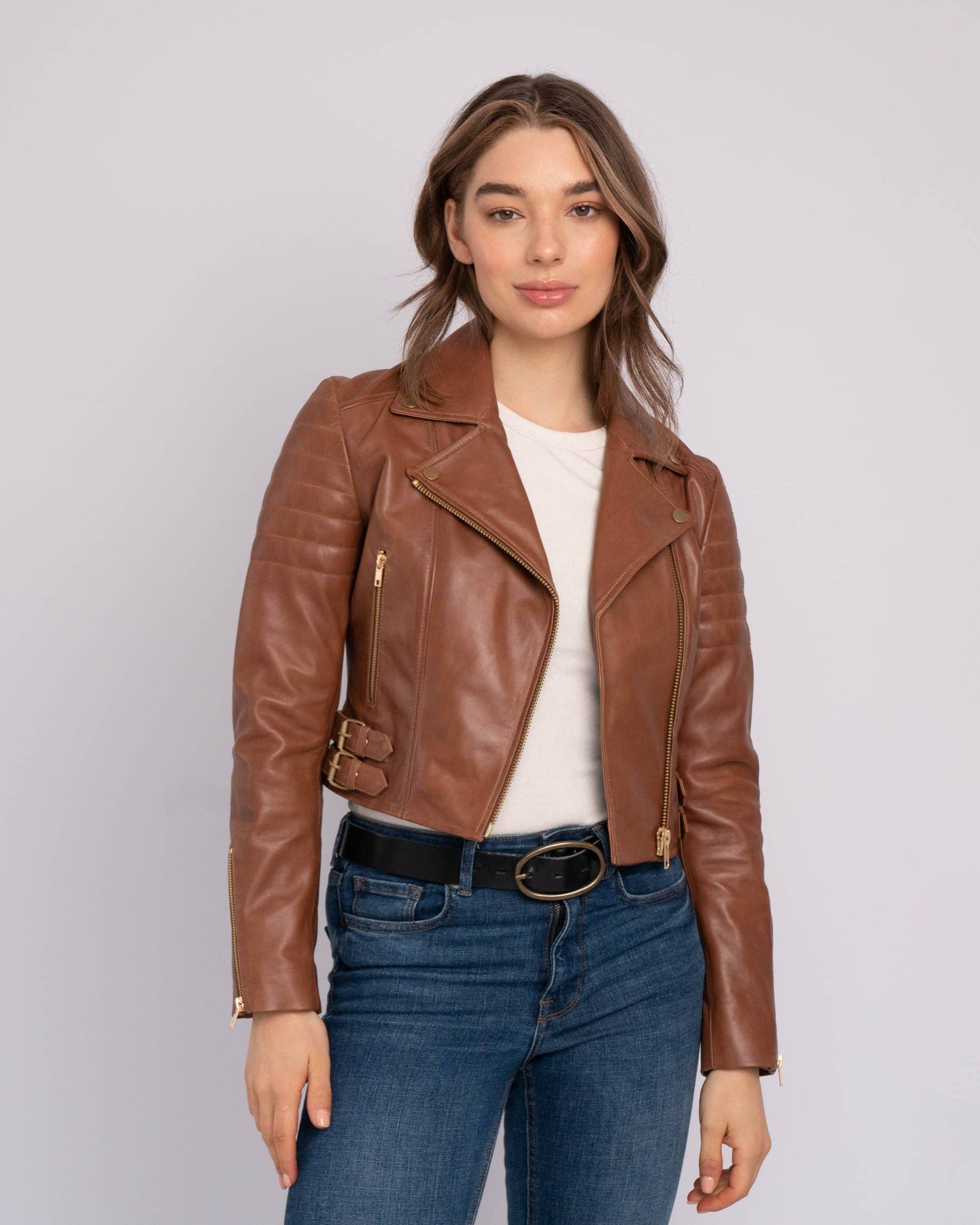 Eureka | Leather Biker Jacket