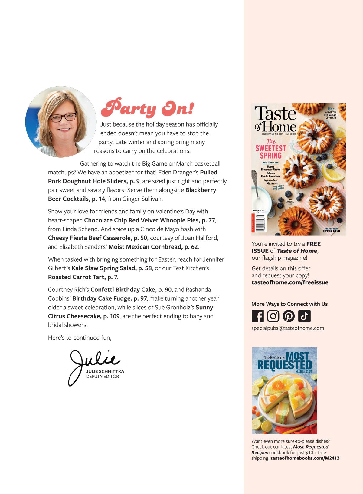 Taste Of Home - What Can I Bring?: 107 Easy Recipes For Every Occasion, Keep The Party Going After the Holidays, Easy Apps, Party Snacks, Crowd Pleasing Mains, Potluck Sides, Sweet Treats & More!