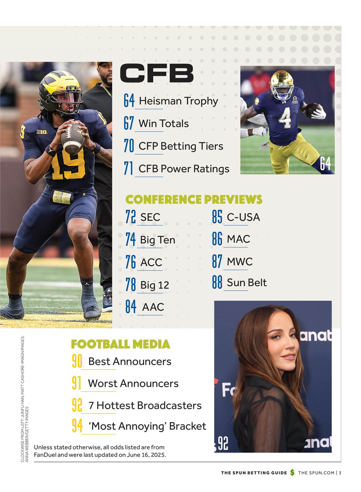 The Spun - Athlon Sports Football Betting Guide: NFL Smart Betting Tips, Super Bowl Predictions & Fades, Team Win Totals, College Conference Previews, Team Breakdowns Insights & More!