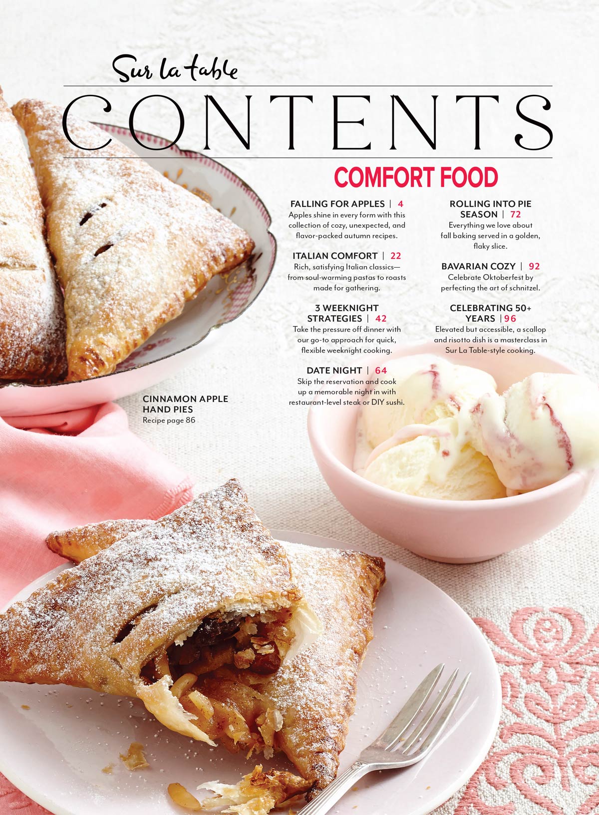 Sur la Table - Comfort Food Recipe Book: 65 Tested & Perfected Recipes, Cozy Fall Recipes Made Fresh, Apple Treats, Italian Favorites, Sweet & Savory Pies, Schnitzel Made Easy & More!