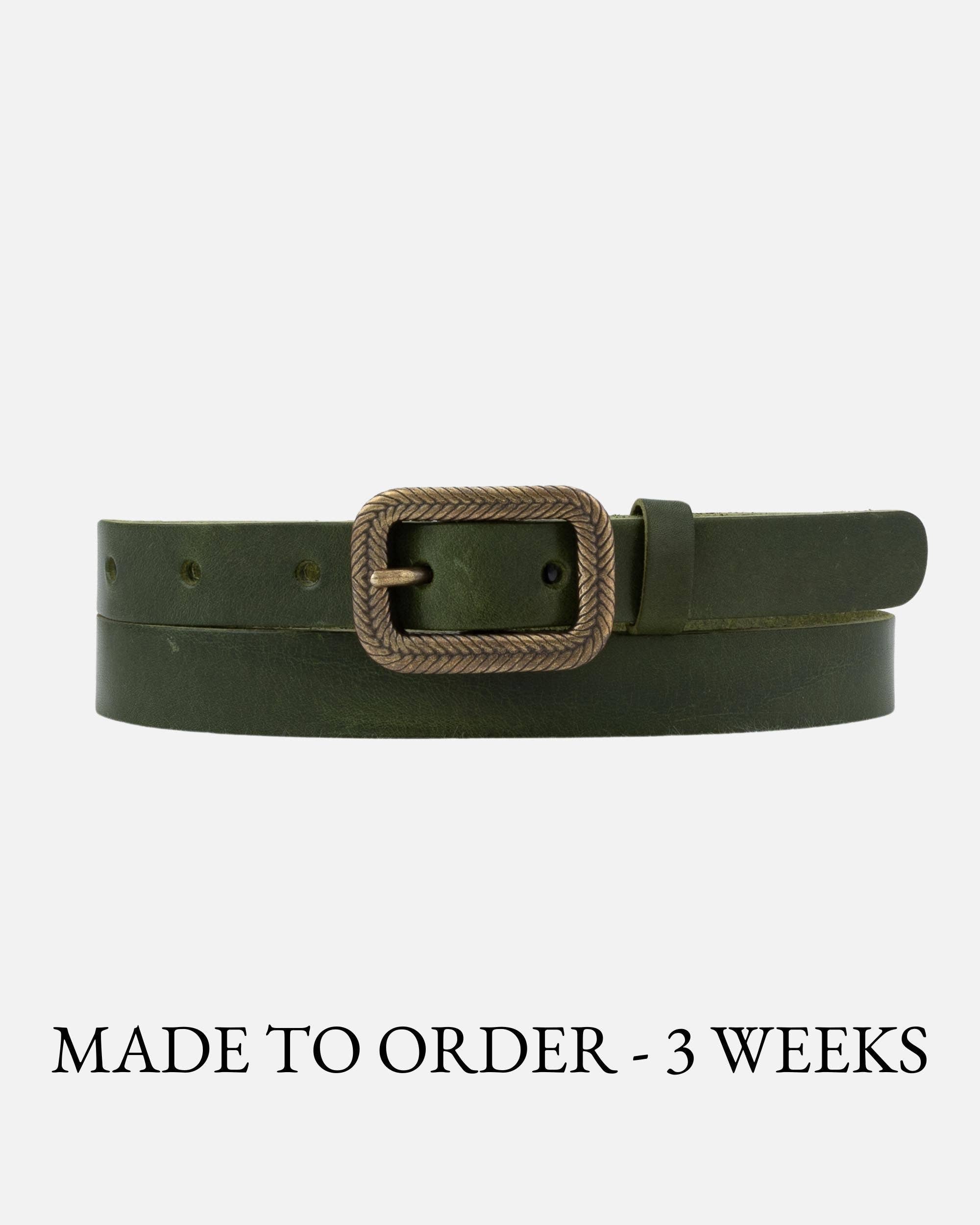 MADE TO ORDER Chelsy | Vintage Skinny Leather Belt